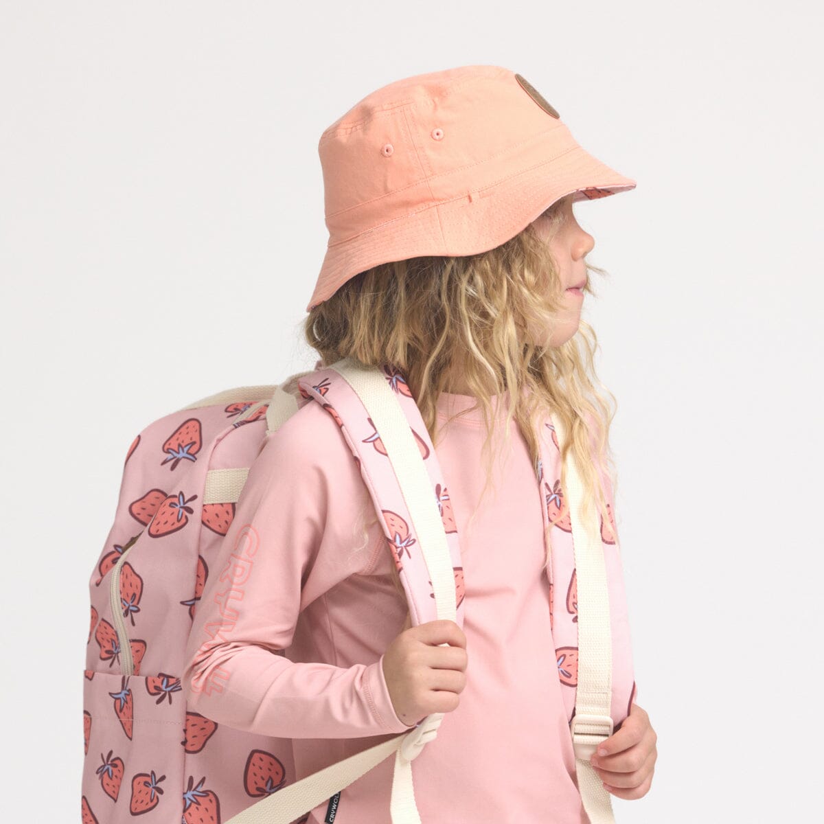 Crywolf - REVERSIBLE BUCKET HAT - Strawberry Splash Girls Crywolf