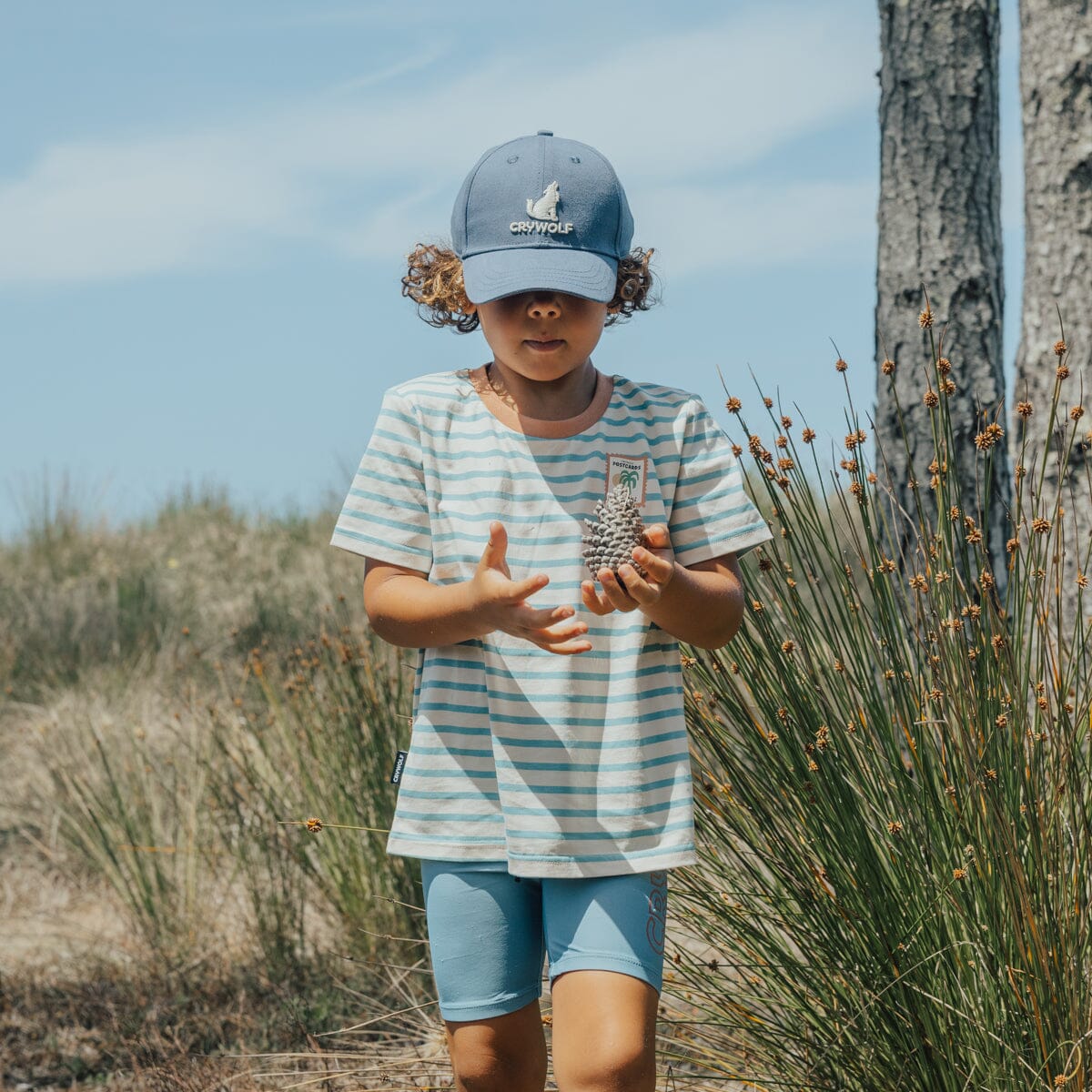 Crywolf - SUN SMART T-SHIRT - Blue Stripe Boys Crywolf