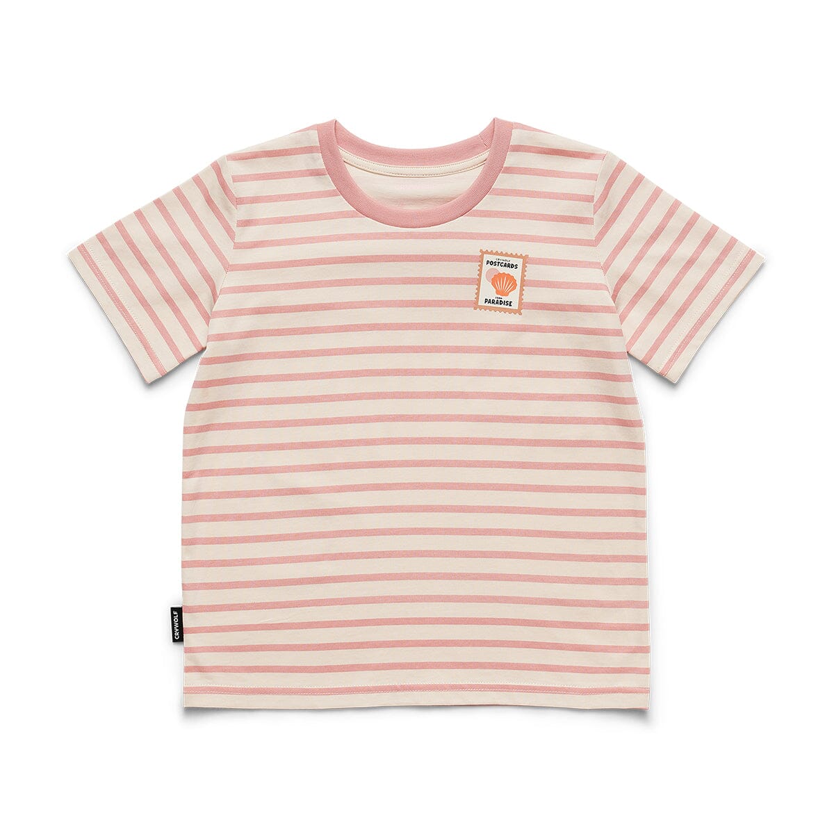 Crywolf - SUN SMART T-SHIRT - Blush Stripe Girls Crywolf