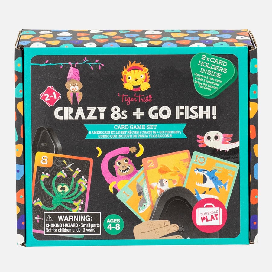 Tiger Tribe - Crazy 8s + Go Fish! - Card Game Set CUTENESS Tiger Tribe