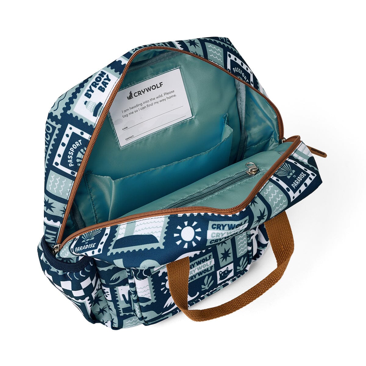 Crywolf | MINI BACKPACK - Blue Postcards CUTENESS Crywolf