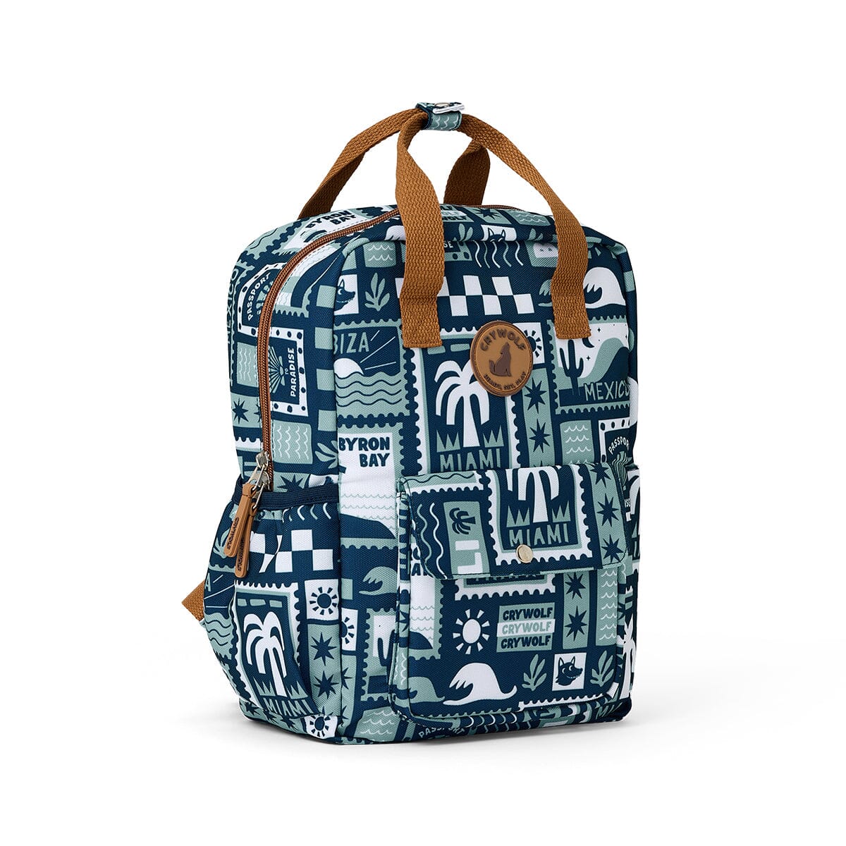 Crywolf | MINI BACKPACK - Blue Postcards CUTENESS Crywolf