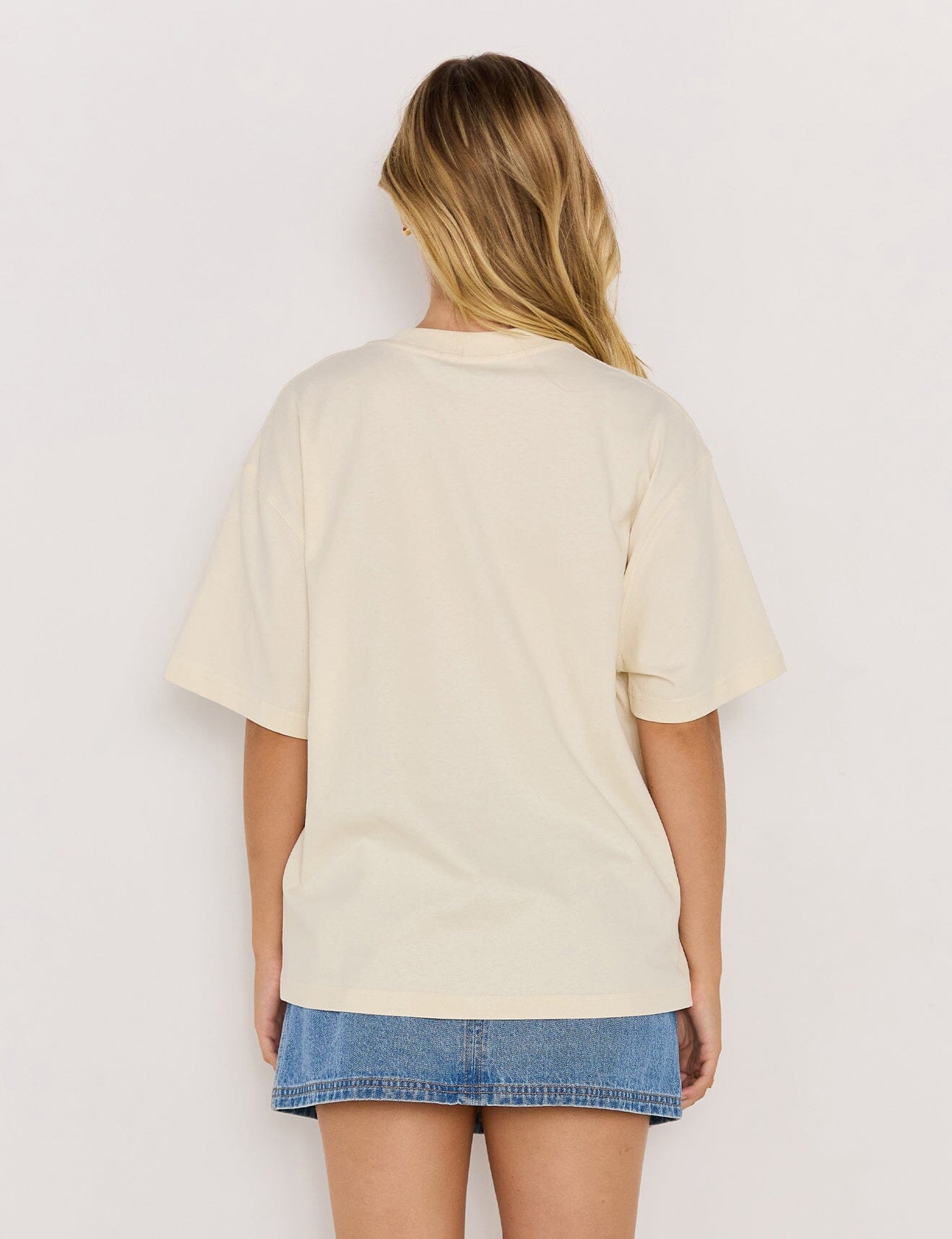 MINK PINK - SIRENA OVERSIZE TEE - CREAM Womens MINK PINK