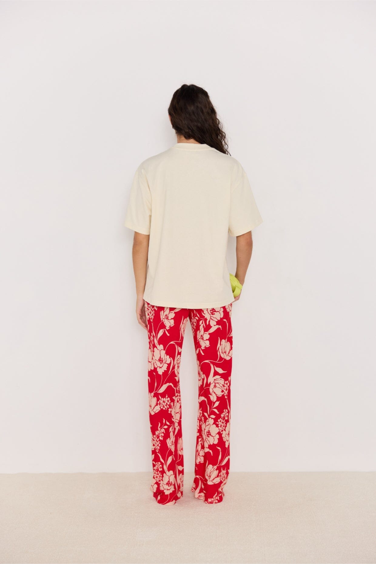 MINK PINK - POPPY PANTS - RED FLORAL Womens MINK PINK