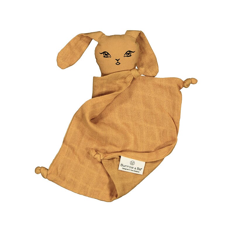 Burrow & Be - Muslin Bunny Comforter - Mustard CUTENESS Burrow&Be