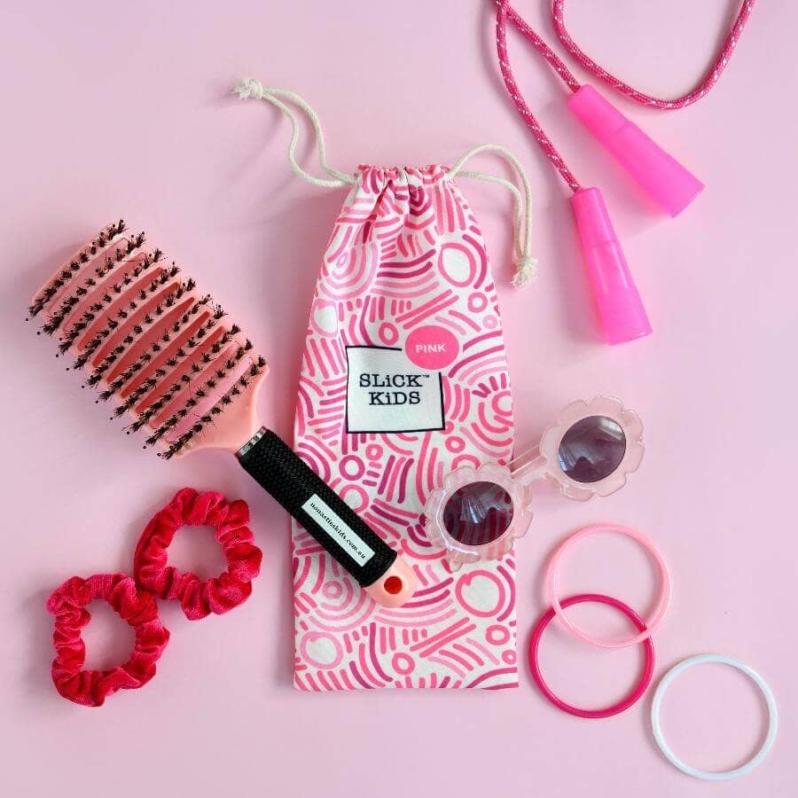 No Nasties Kids - SLiCK KiDS - Detangler Brush - Pink CUTENESS No Nasties