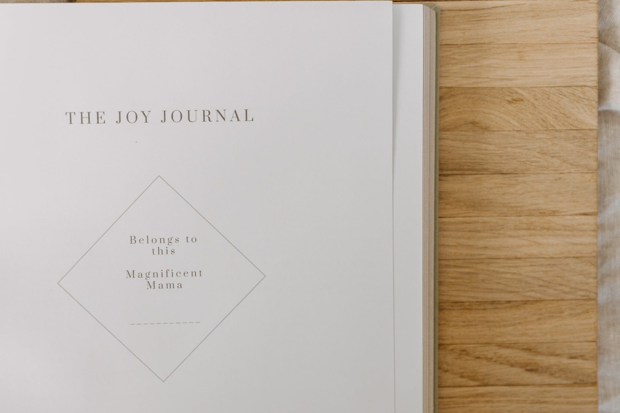 Olive + Page - THE JOY JOURNAL - Blush CUTENESS Olive + Page
