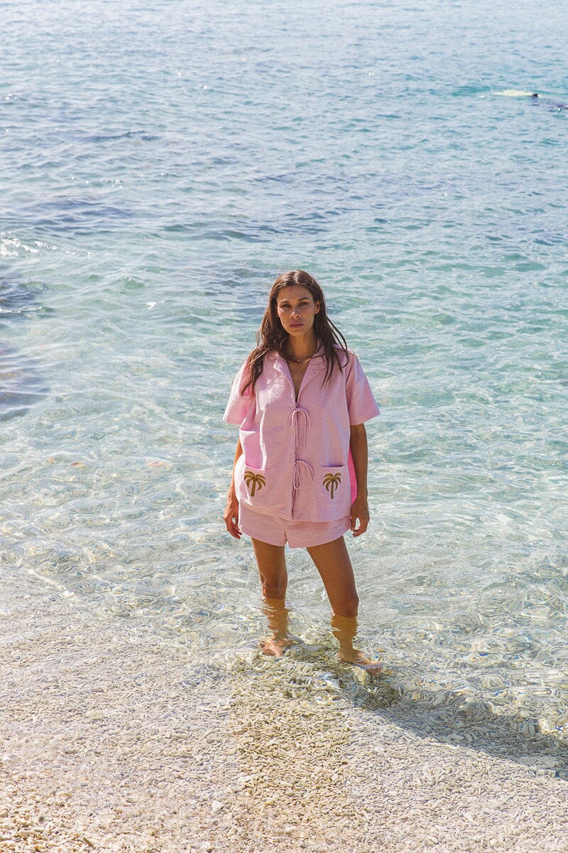 Palm Collective - La Mer Shorts - Pink Womens Palm Collective