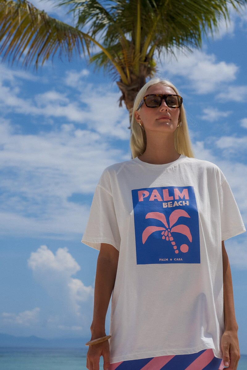 Palm Collective - Palm Beach Postcard T-Shirt Womens Palm Collective