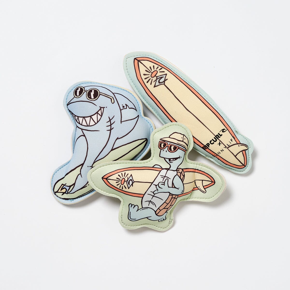 SUNNYLiFE - Dive Buddies Shred Turtle Aqua Set of 3 - Green CUTENESS Sunnylife