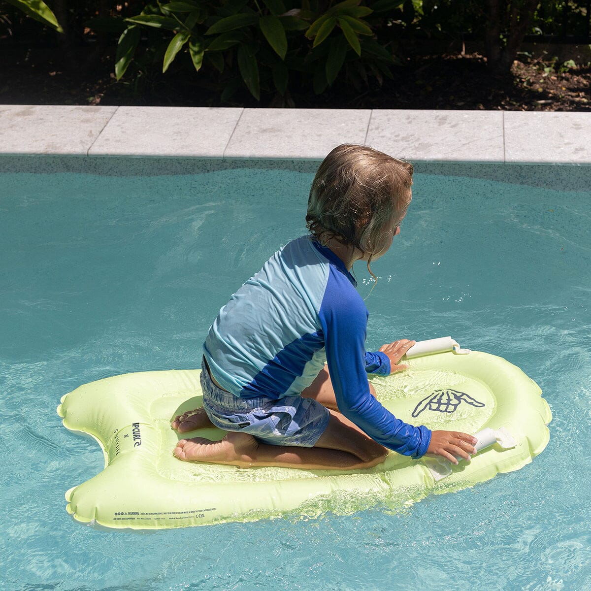 Sunnylife - Kids Surf Mat Island Paradiso - Green CUTENESS Sunnylife