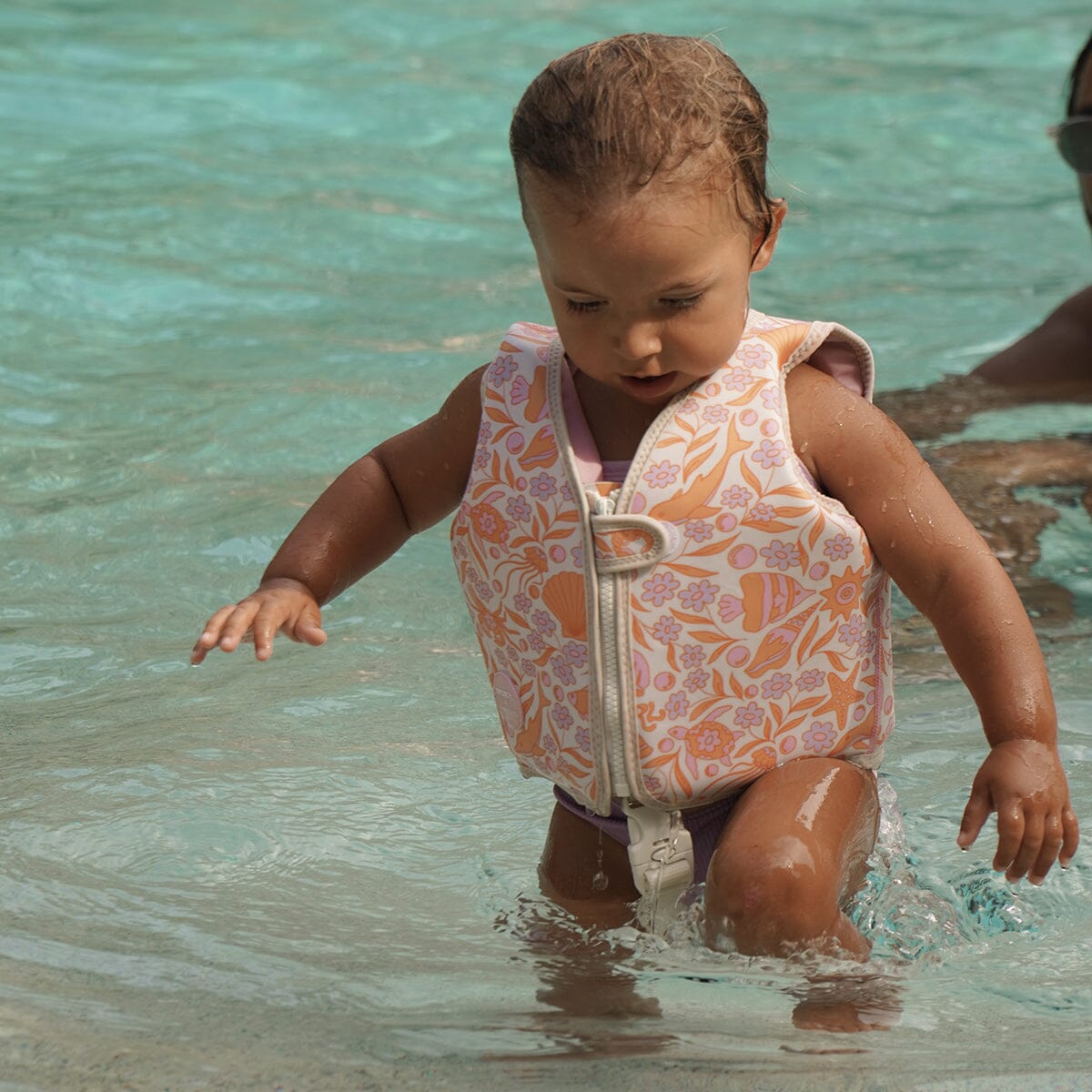 SUNNYLiFE - Kids Swim Vest - Ocean Magic Pink 3D CUTENESS Sunnylife