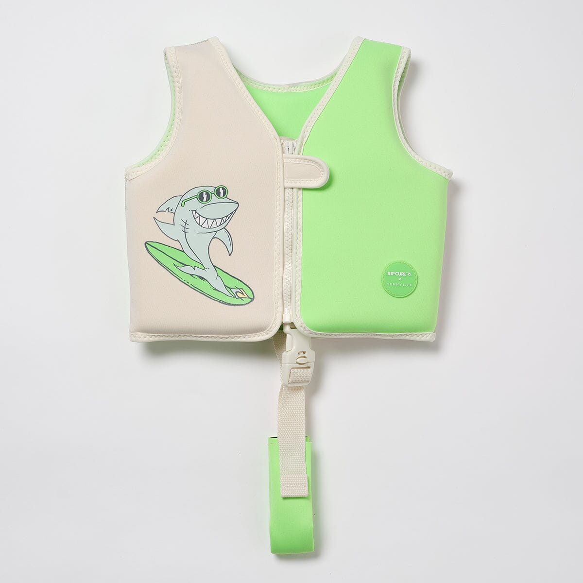 SUNNYLiFE - Kids Swim Vest Shred Shark - Green CUTENESS Sunnylife