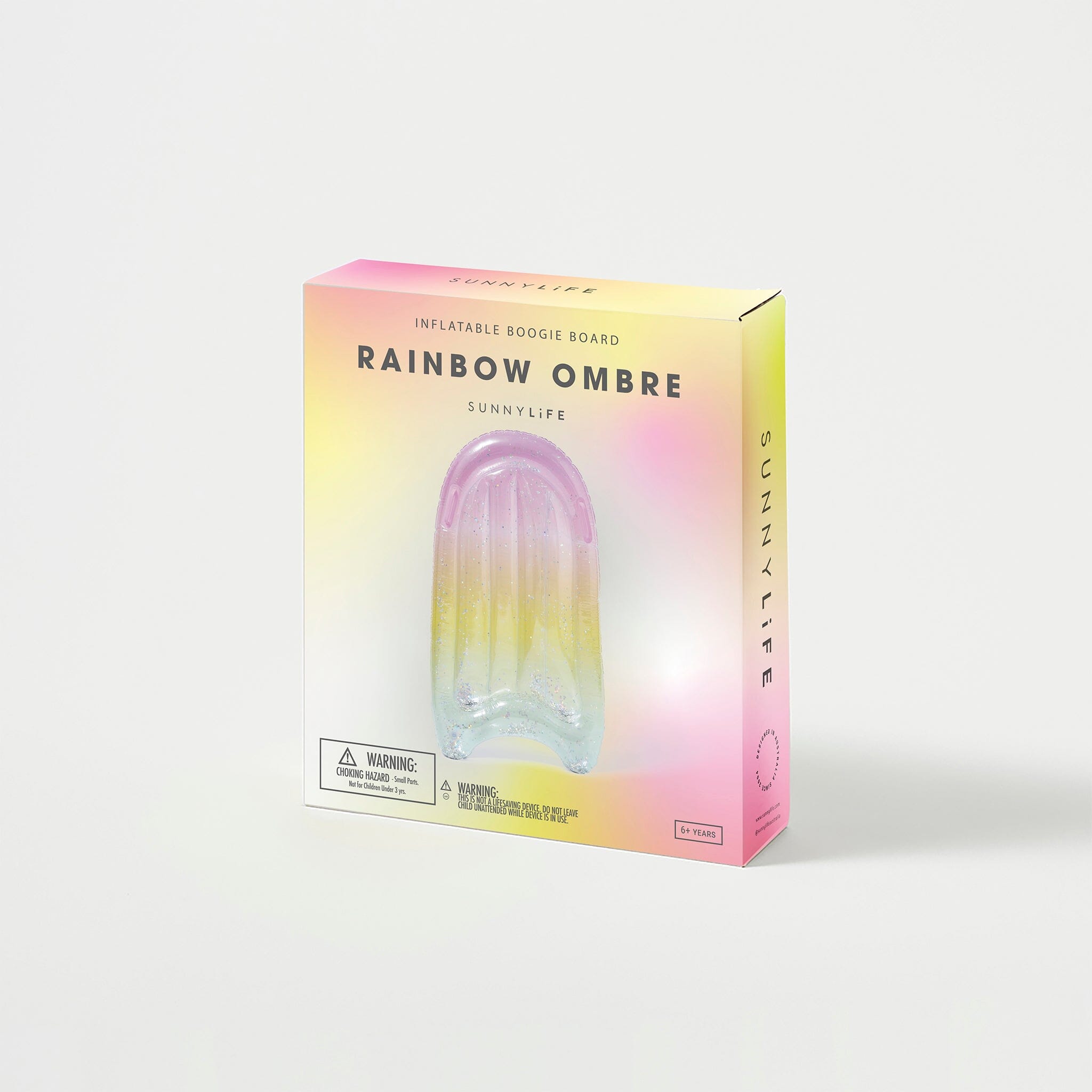 Sunnylife | Inflatable Boogie Board - Rainbow Ombre CUTENESS Sunnylife