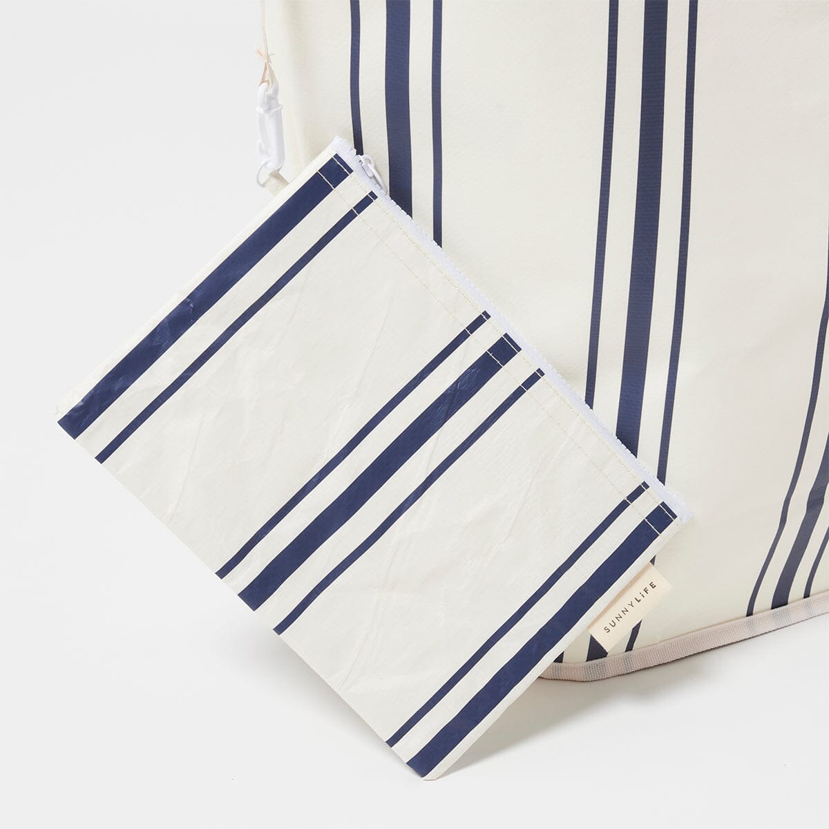 SUNNYLiFE - Carryall Beach Bag - The Resort Coastal Blue / Cream Womens Sunnylife