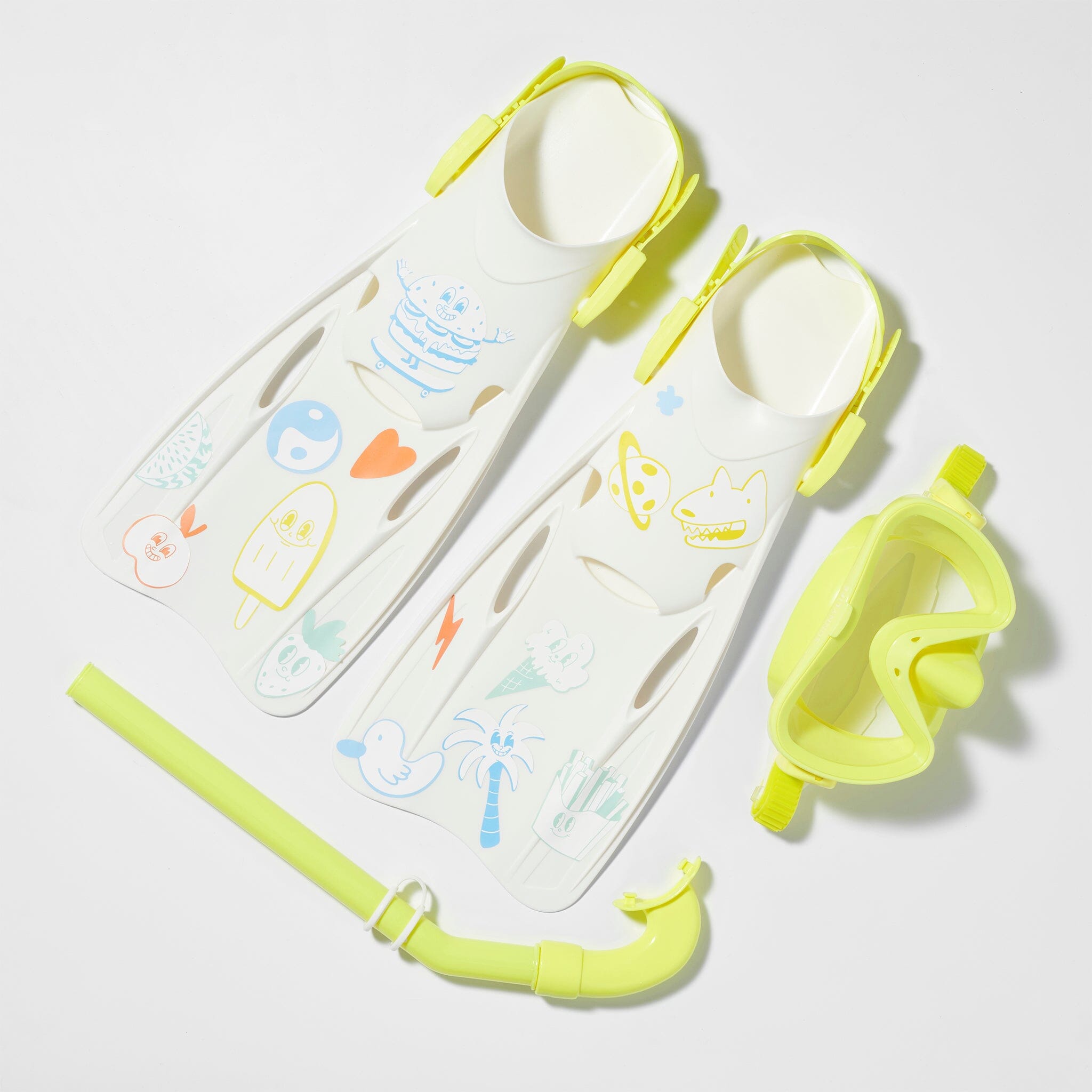 Sunnylife - Kids Snorkel Set - Medium - The Sea Kids Yellow CUTENESS Sunnylife