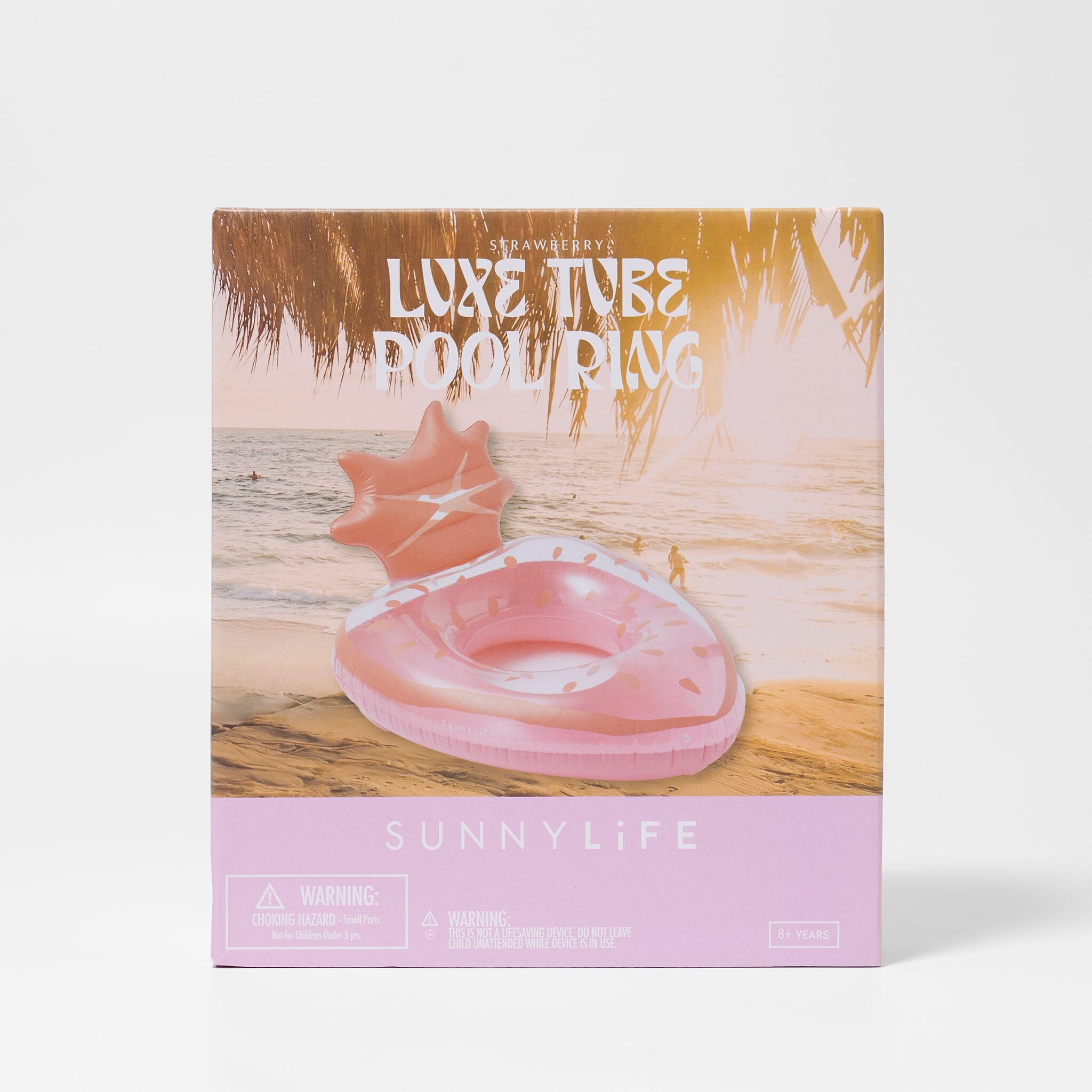 Sunnylife - Luxe Tube Pool Ring - Strawberry Pink *** PRE ORDER / DUE LATE NOV*** CUTENESS Sunnylife