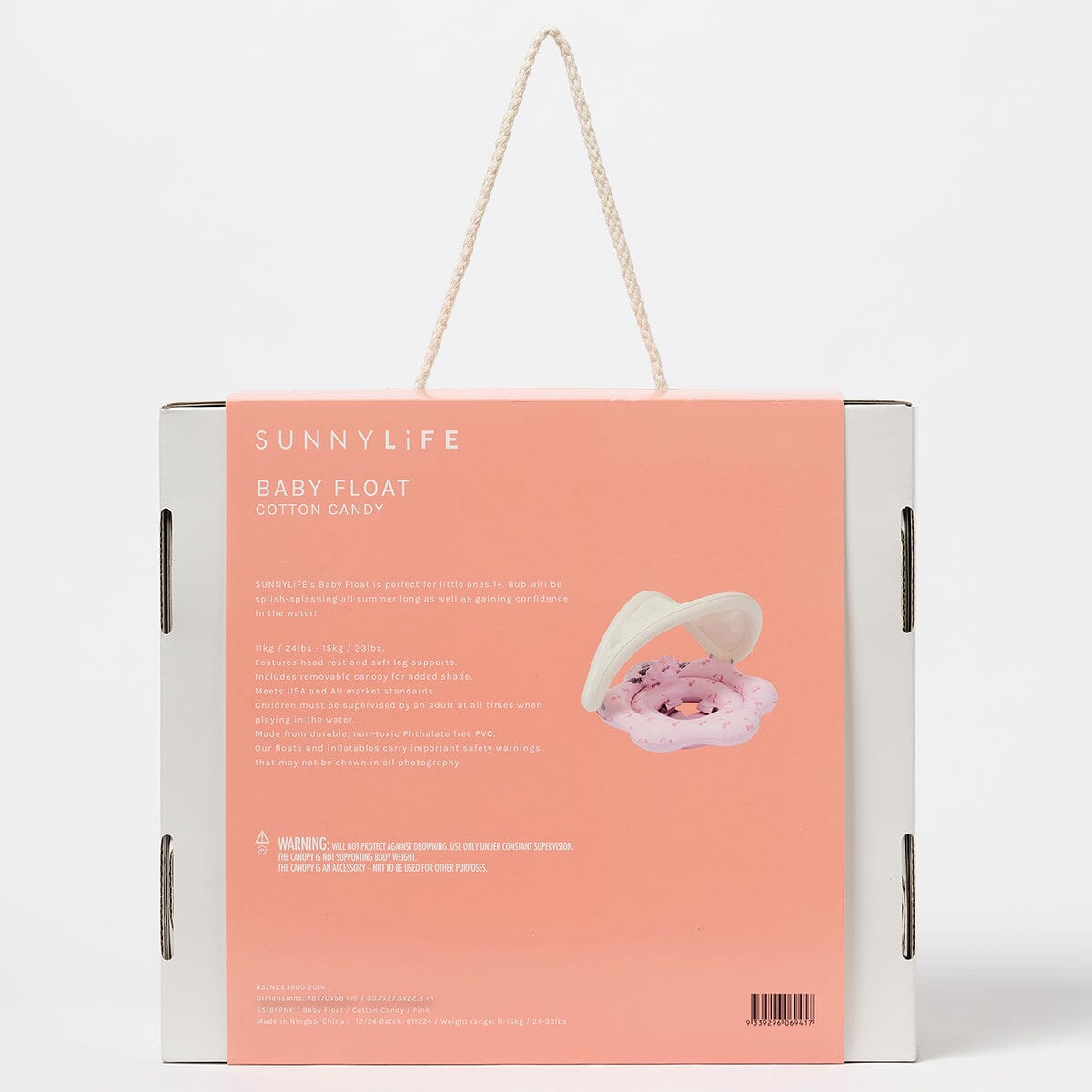 SUNNYLiFE - Baby Float Cotton Candy Cherry - Pink CUTENESS Sunnylife