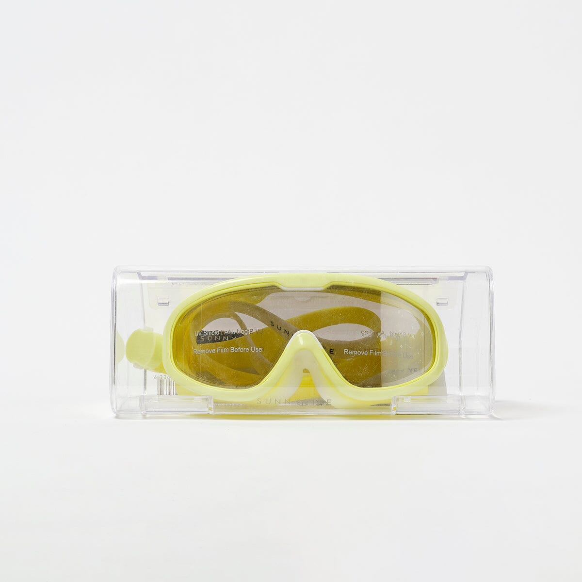 SUNNYLiFE - Kids Swim Mask Salty the Shark - Neon Yellow CUTENESS Sunnylife