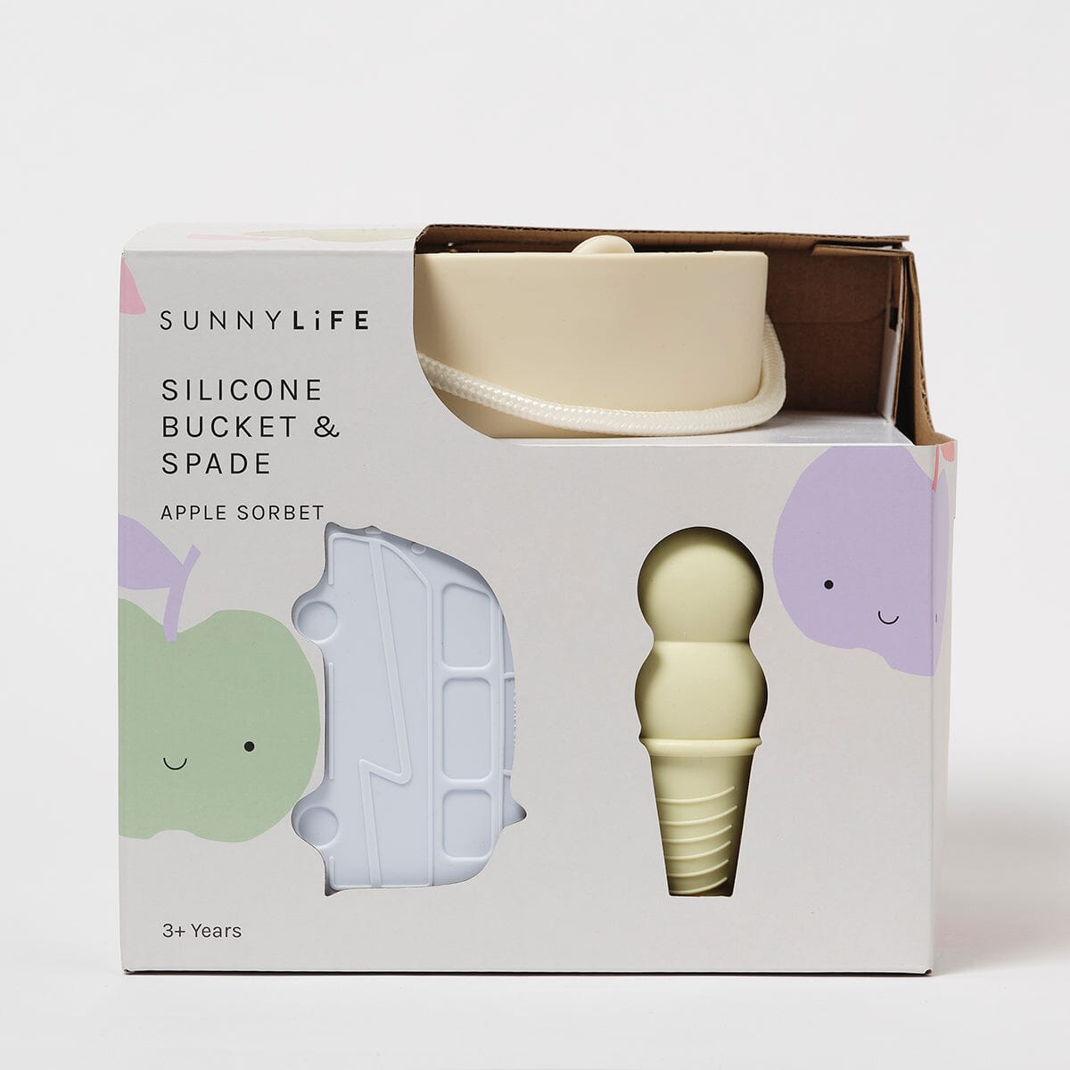 SUNNYLiFE - Silicone Bucket & Spade Set Apple Sorbet - Multicoloured CUTENESS Sunnylife