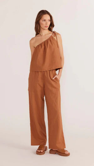 MINK PINK - Rya Straight Leg Pant - Bronze *** COMING SOON *** Womens MINK PINK