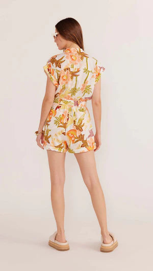 MINK PINK - Sarai Belted Playsuit - Batik Tropical *** COMING SOON *** Womens MINK PINK