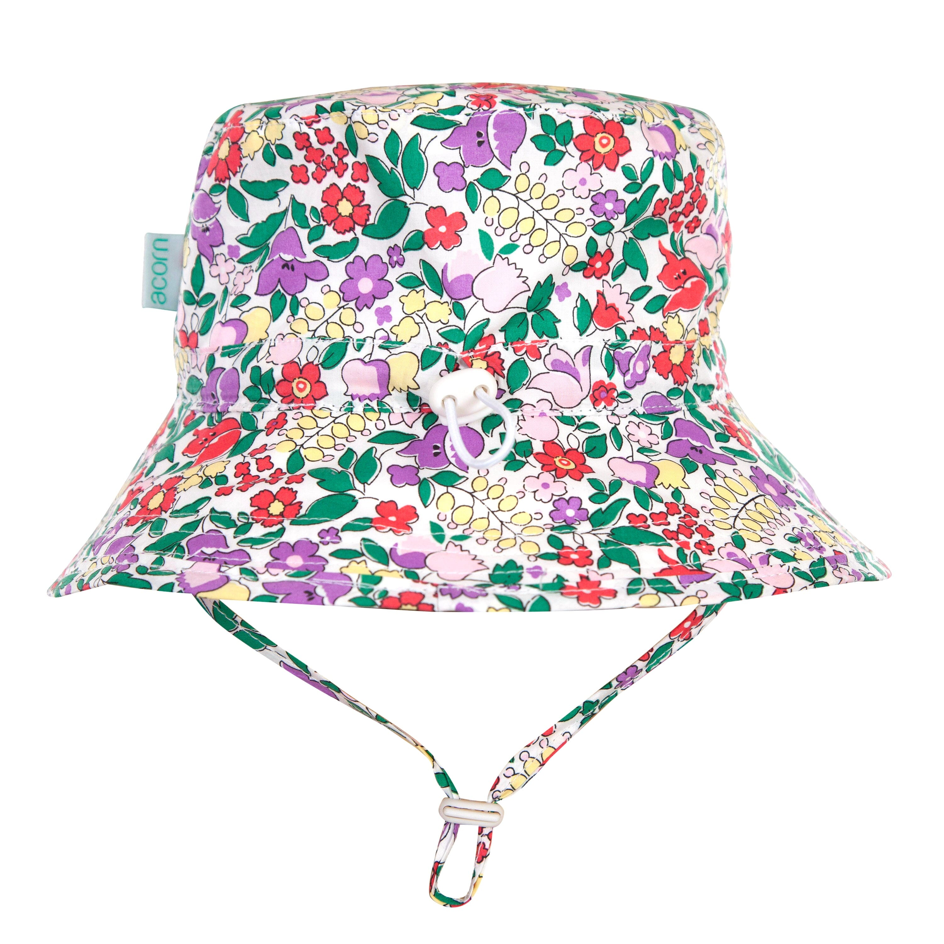Acorn - Broad Brim Bucket Hat - Flora / Floral Girls Acorn