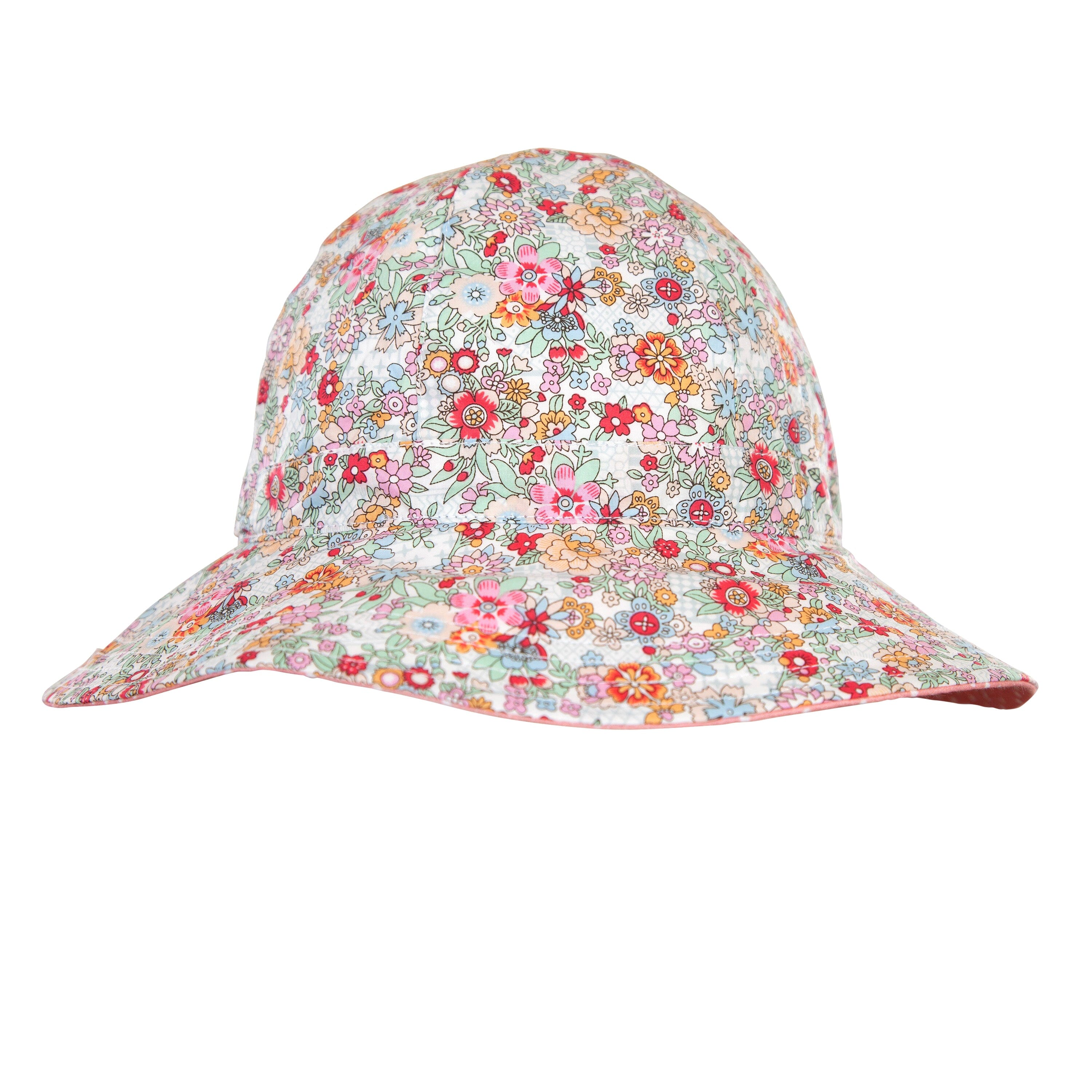 Acorn - Wide Brim Sun Hat - Margot / Pink-Multi Girls Acorn