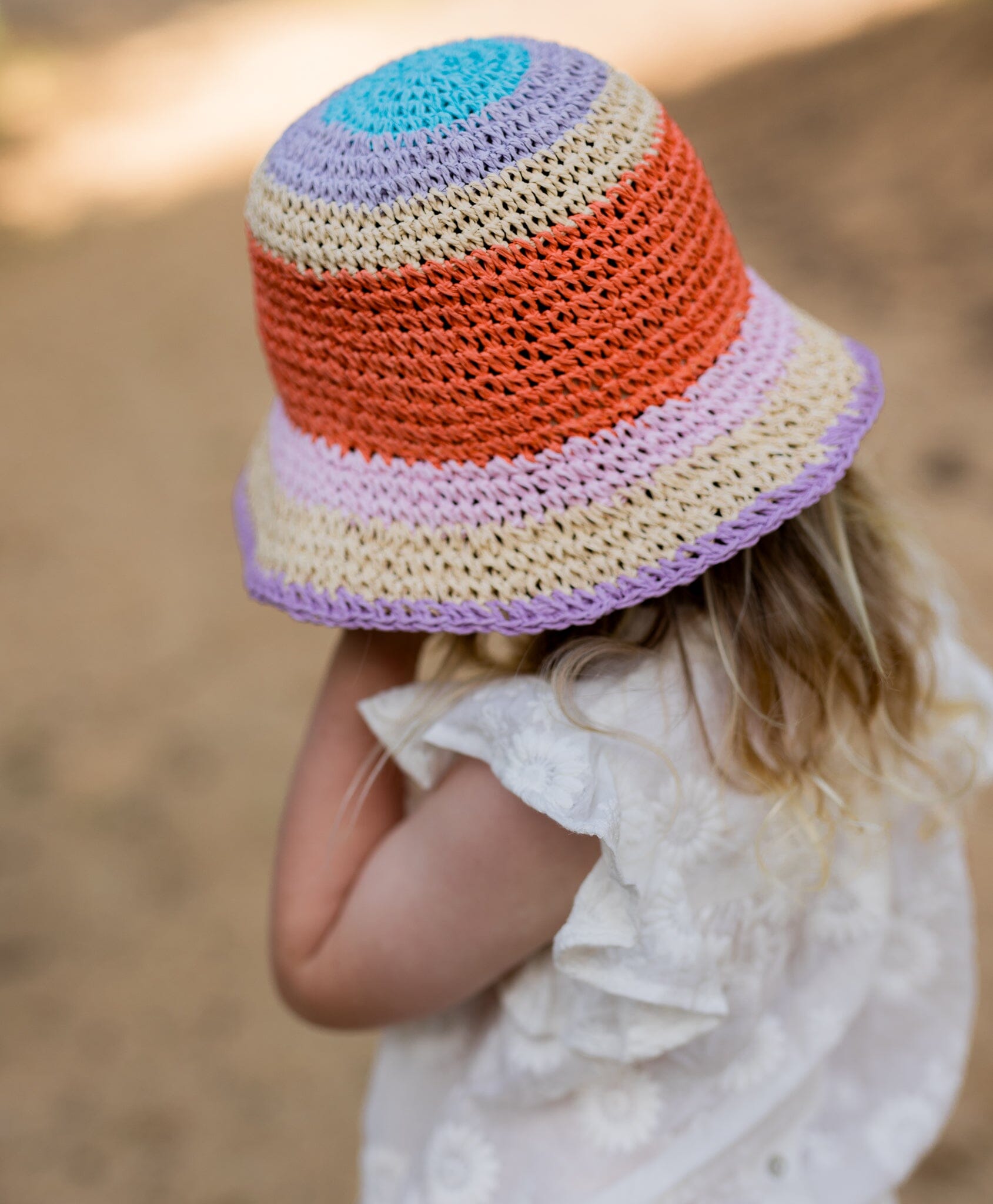 Acorn - Astrid Crochet Straw Hat Girls Acorn