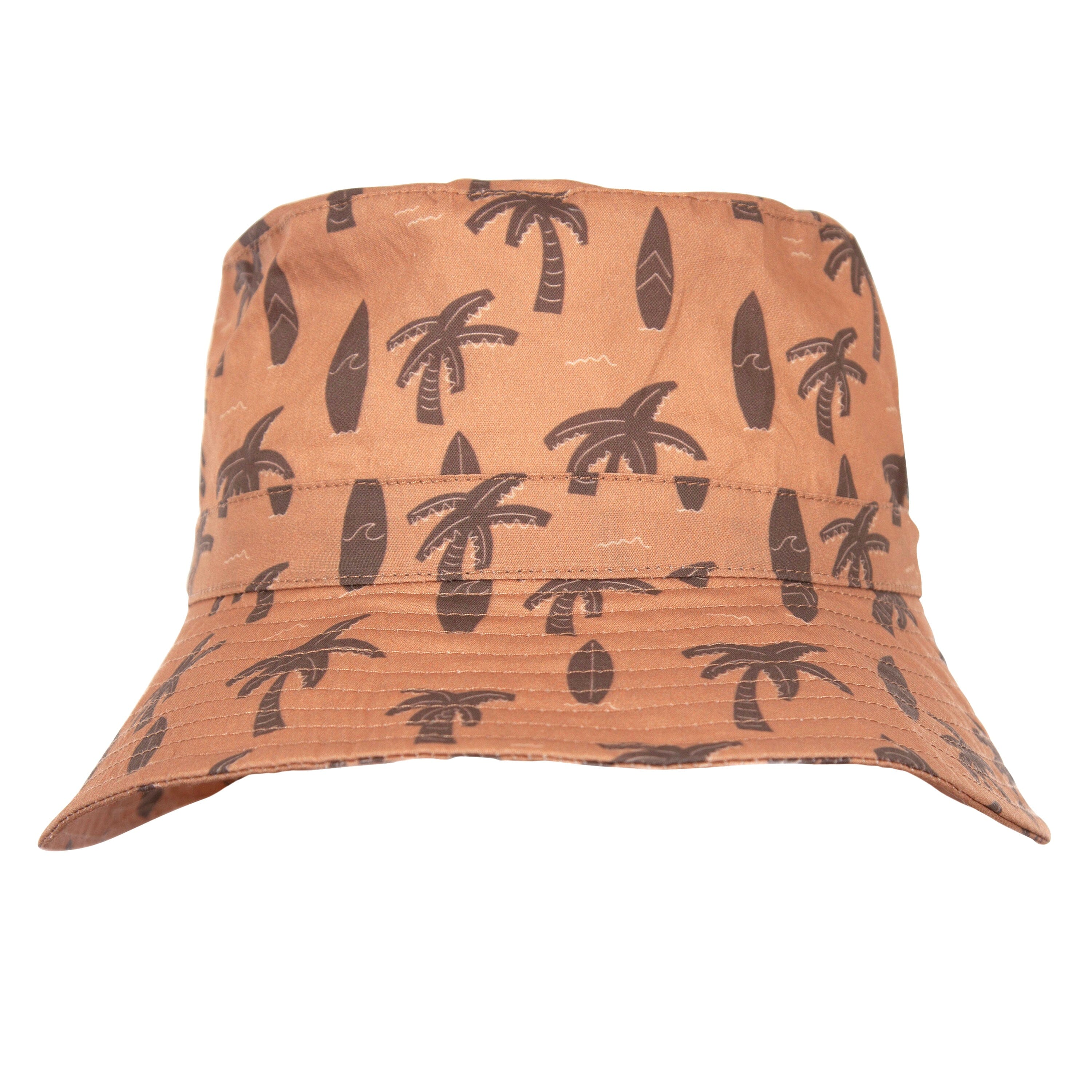 Acorn - Wide Brim Bucket Hat - Honolulu / Caramel&Brown Boys Acorn