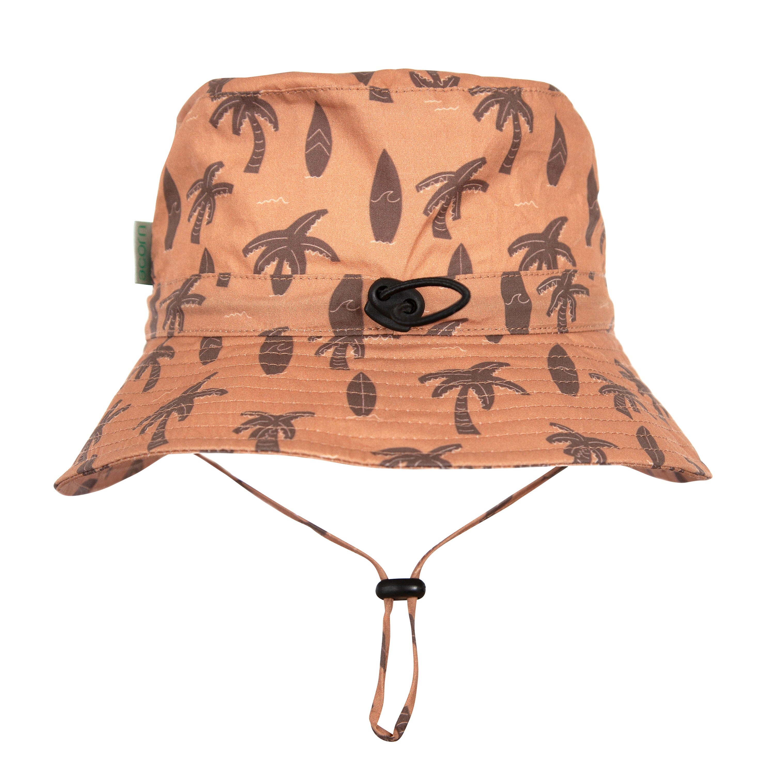 Acorn - Wide Brim Bucket Hat - Honolulu / Caramel&Brown Boys Acorn