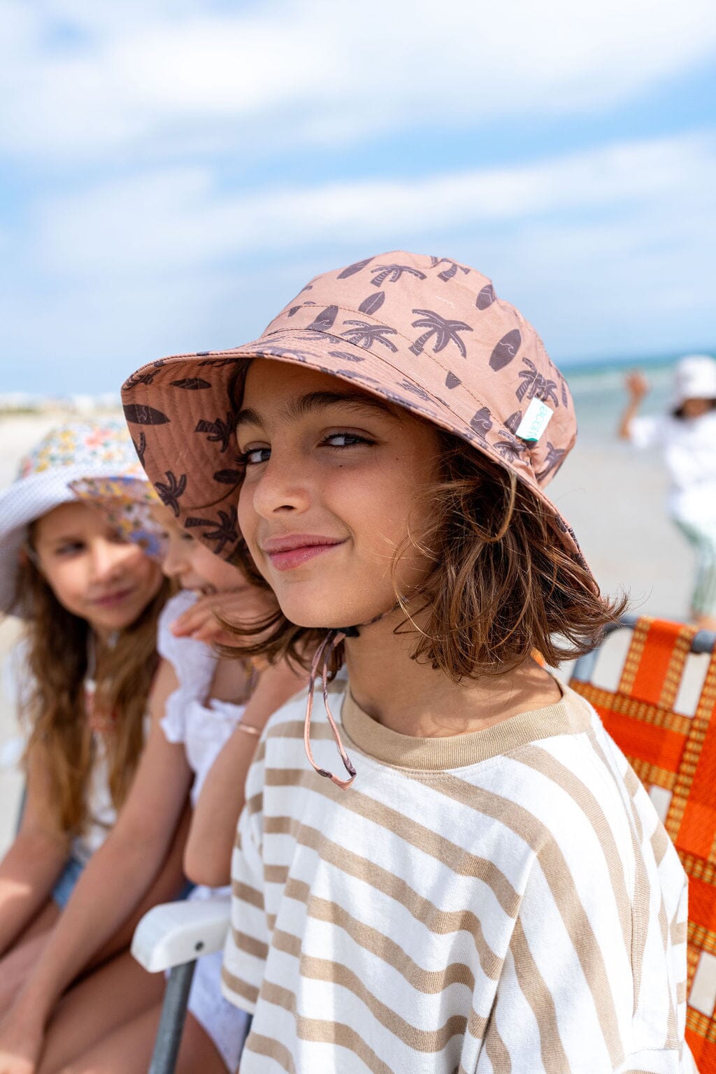 Acorn - Wide Brim Bucket Hat - Honolulu / Caramel&Brown Boys Acorn