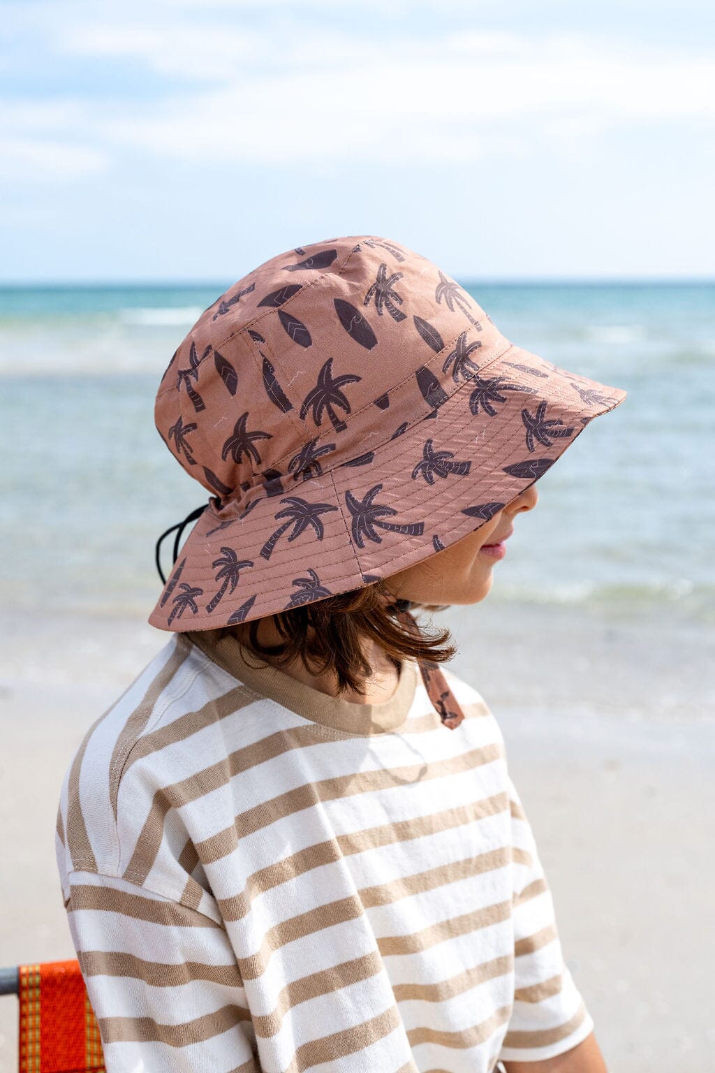 Acorn - Wide Brim Bucket Hat - Honolulu / Caramel&Brown Boys Acorn