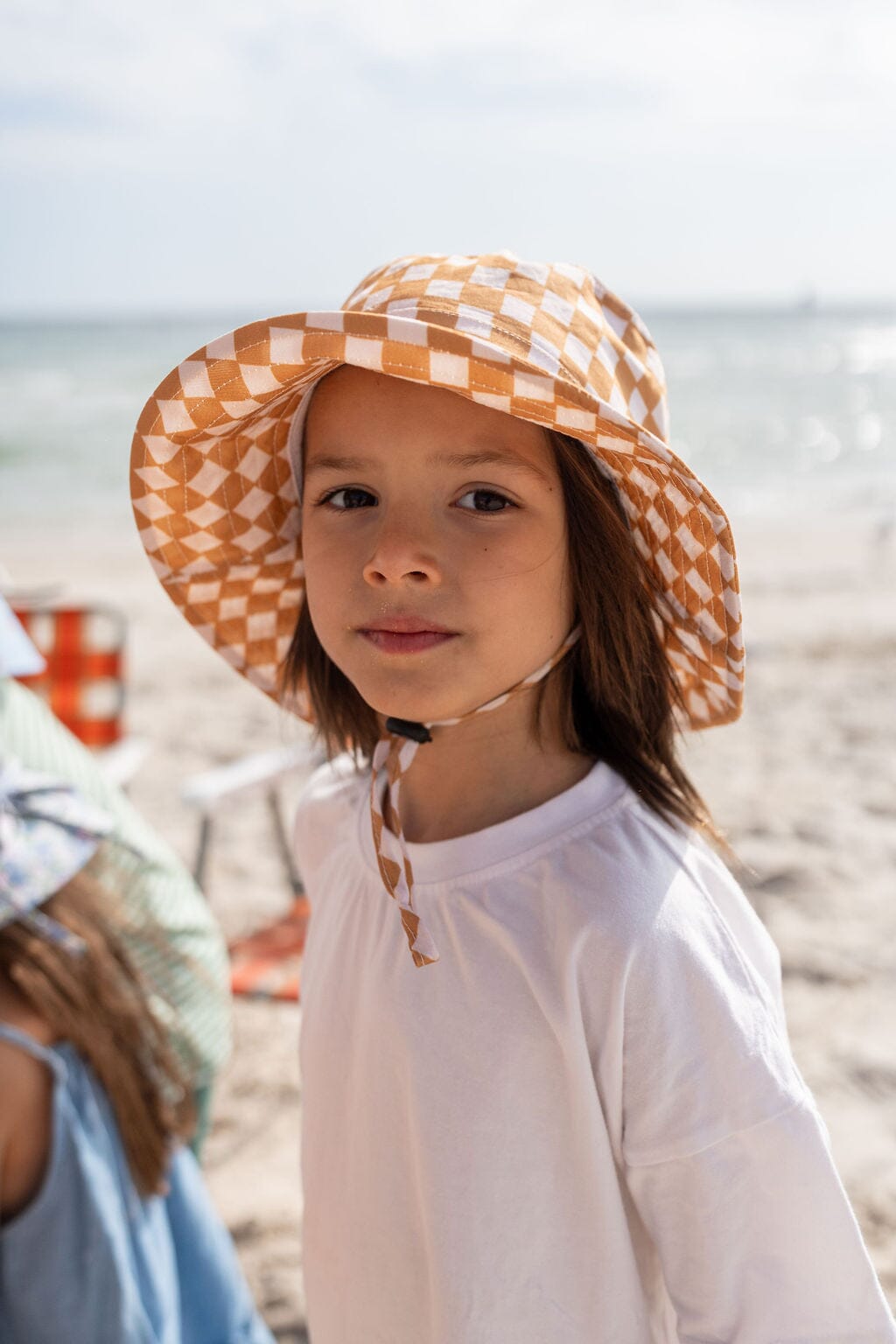 Acorn - Wide Brim Bucket Hat - Checkmate / Caramel&Cream Boys Acorn