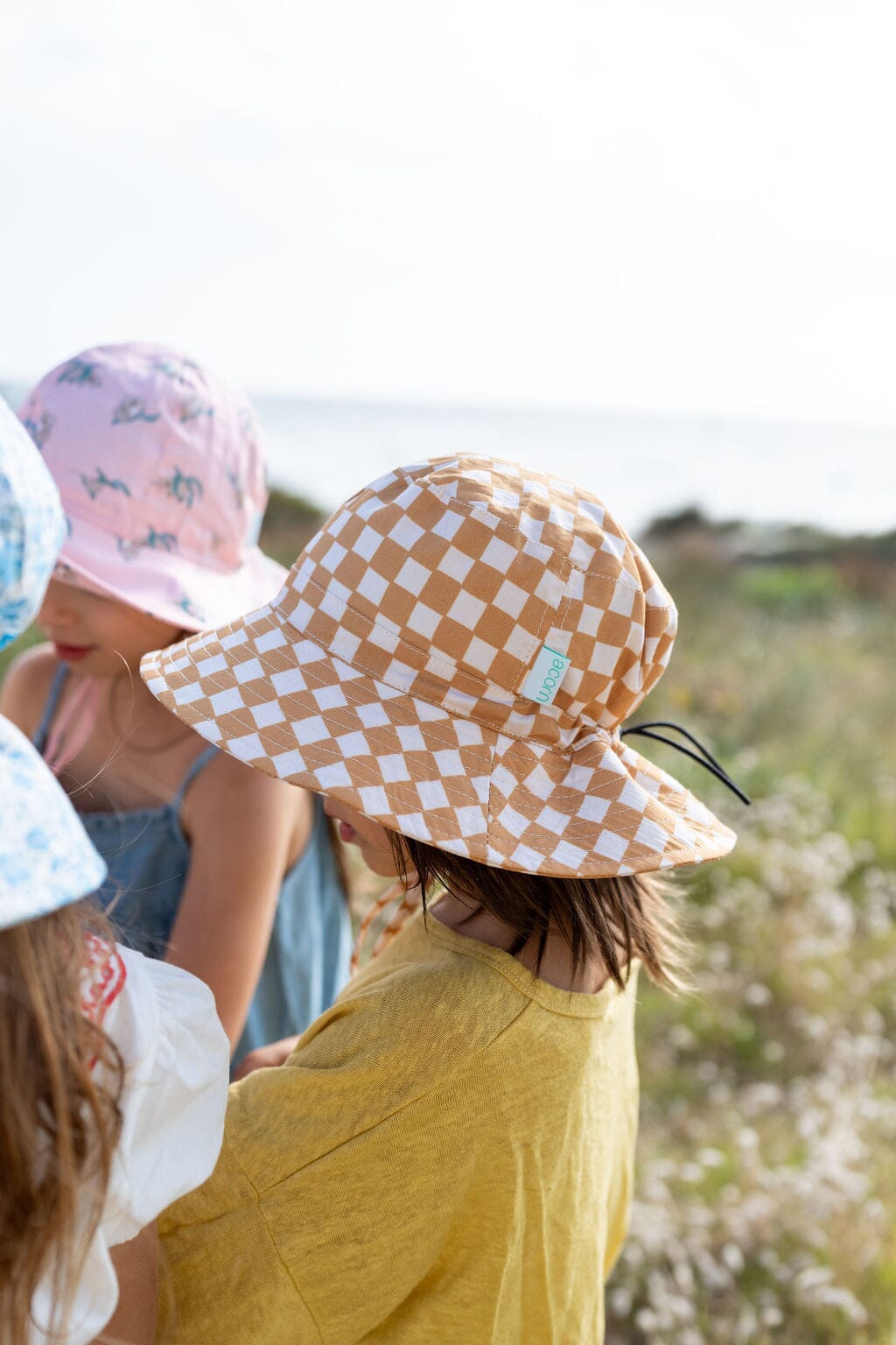 Acorn - Wide Brim Bucket Hat - Checkmate / Caramel&Cream Boys Acorn