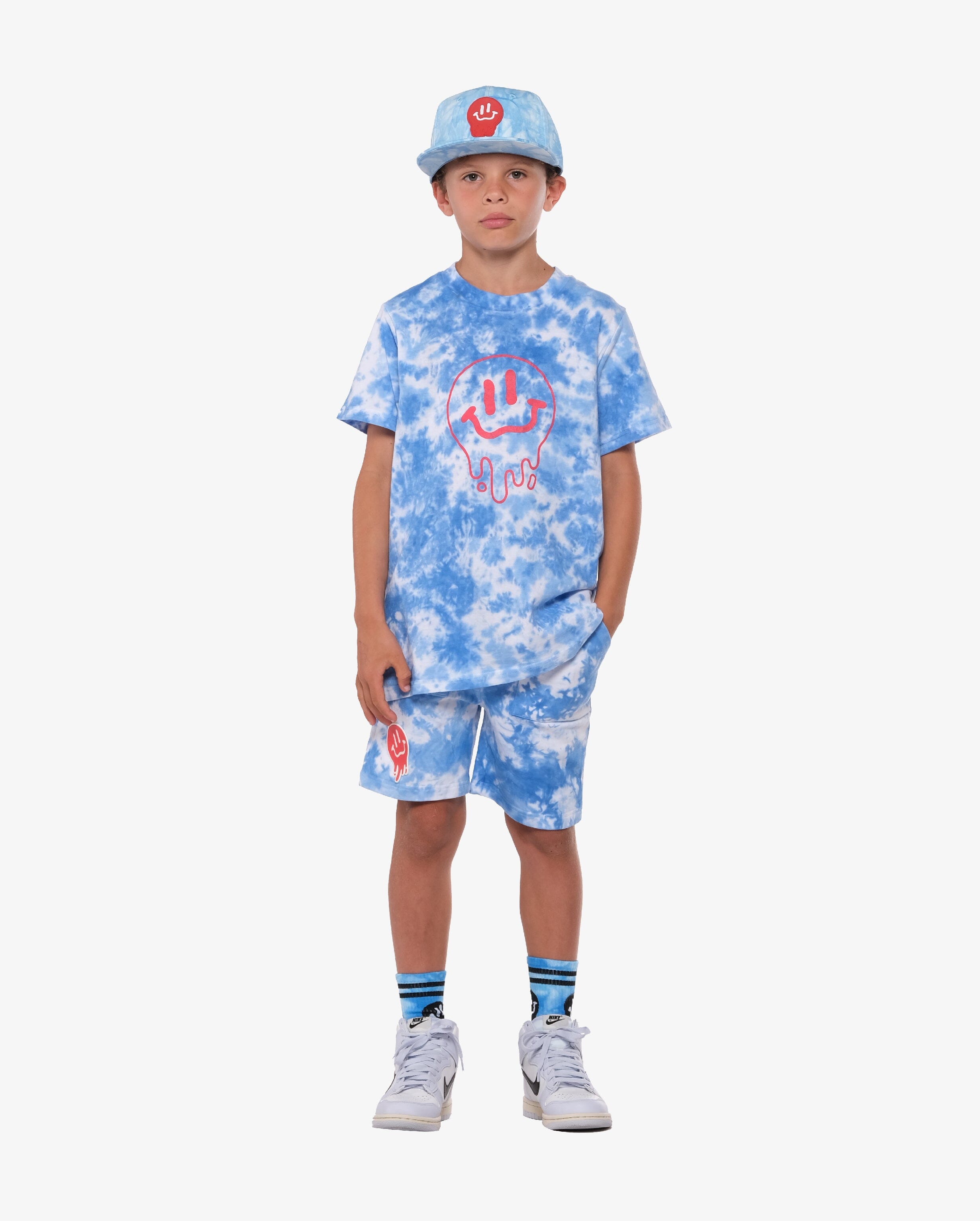 BAND OF BOYS | Drippin in Smiles Tee - Blue Tie Dye Boys Band of Boys
