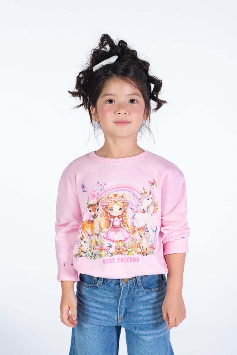 Rock Your Kid - FAIRY FRIENDS T-SHIRT - Pink *** PRE ORDER / DUE 20APR *** Girls Rock Your Baby