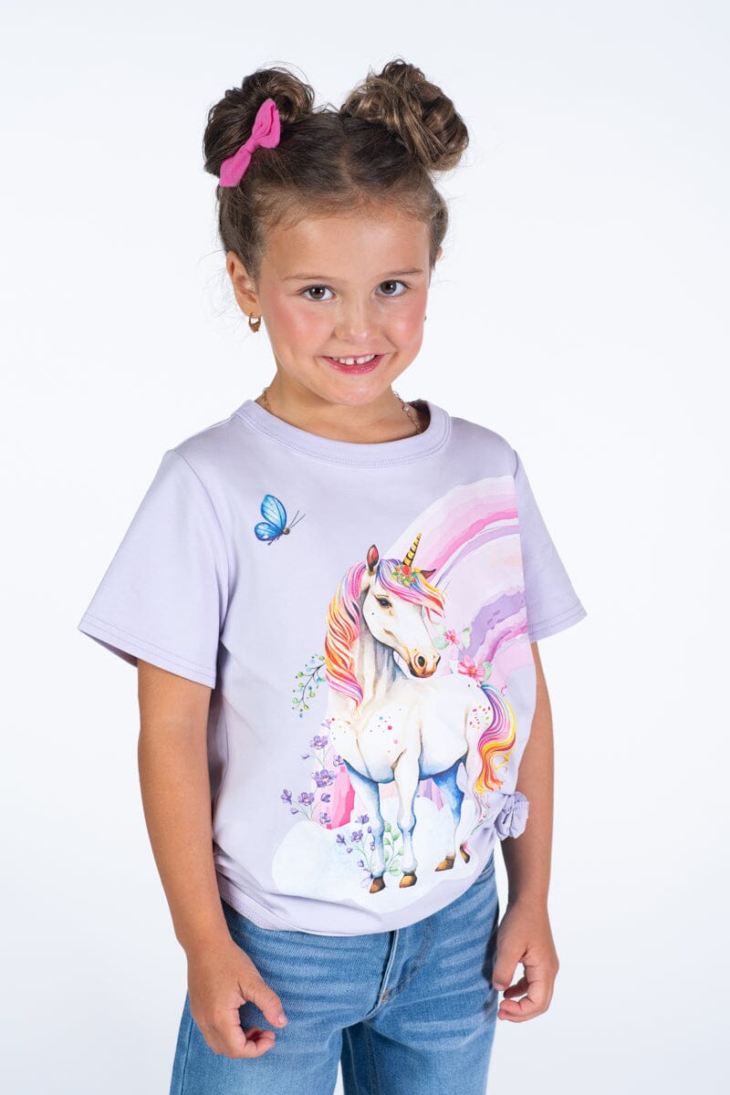 Rock Your Kid - UNICORN T-SHIRT - Lilac *** PRE ORDER / DUE 20APR *** Girls Rock Your Baby