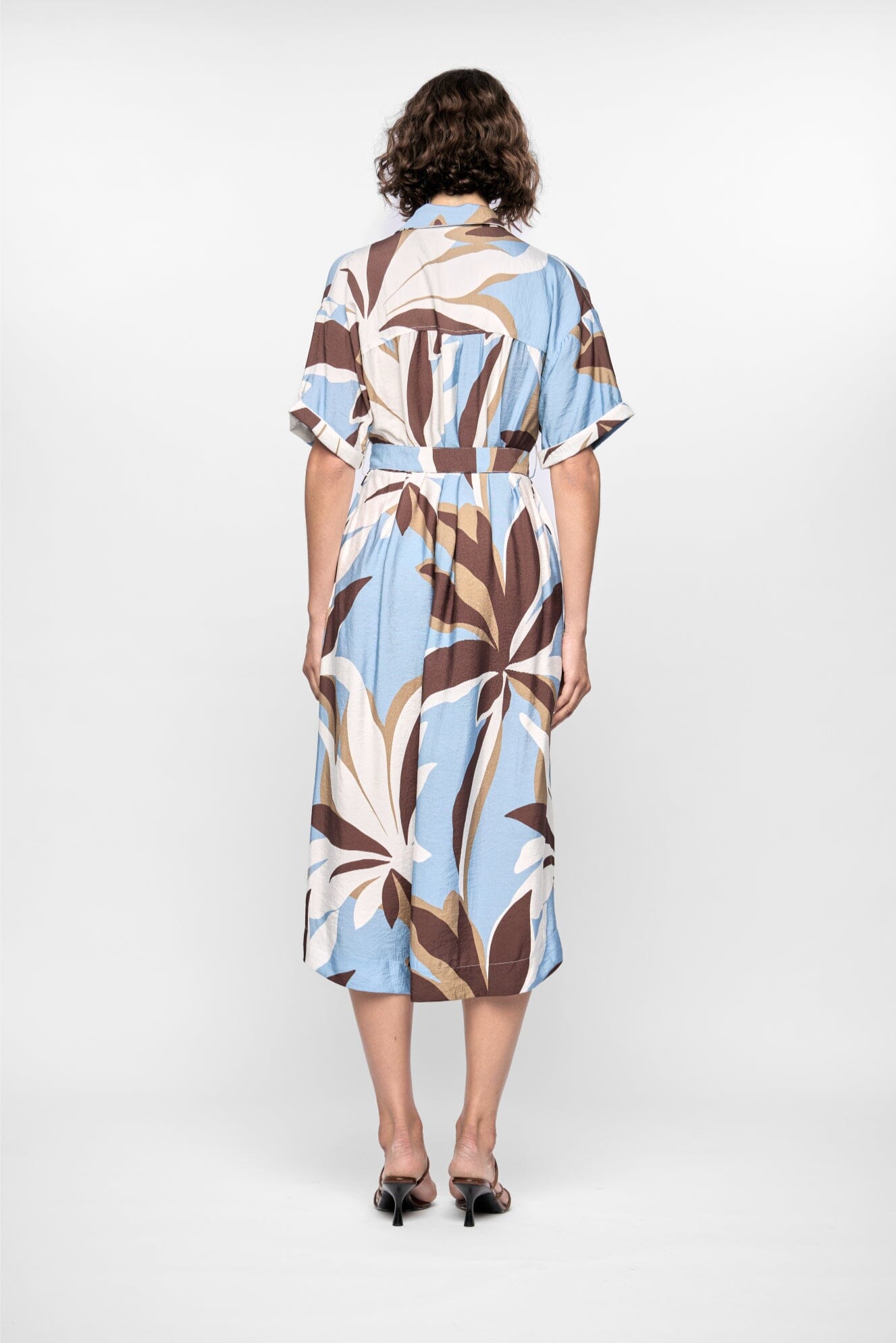 STAPLE THE LABEL - MAEVE MIDI SHIRT DRESS - RESORT FLORAL Womens STAPLE THE LABEL