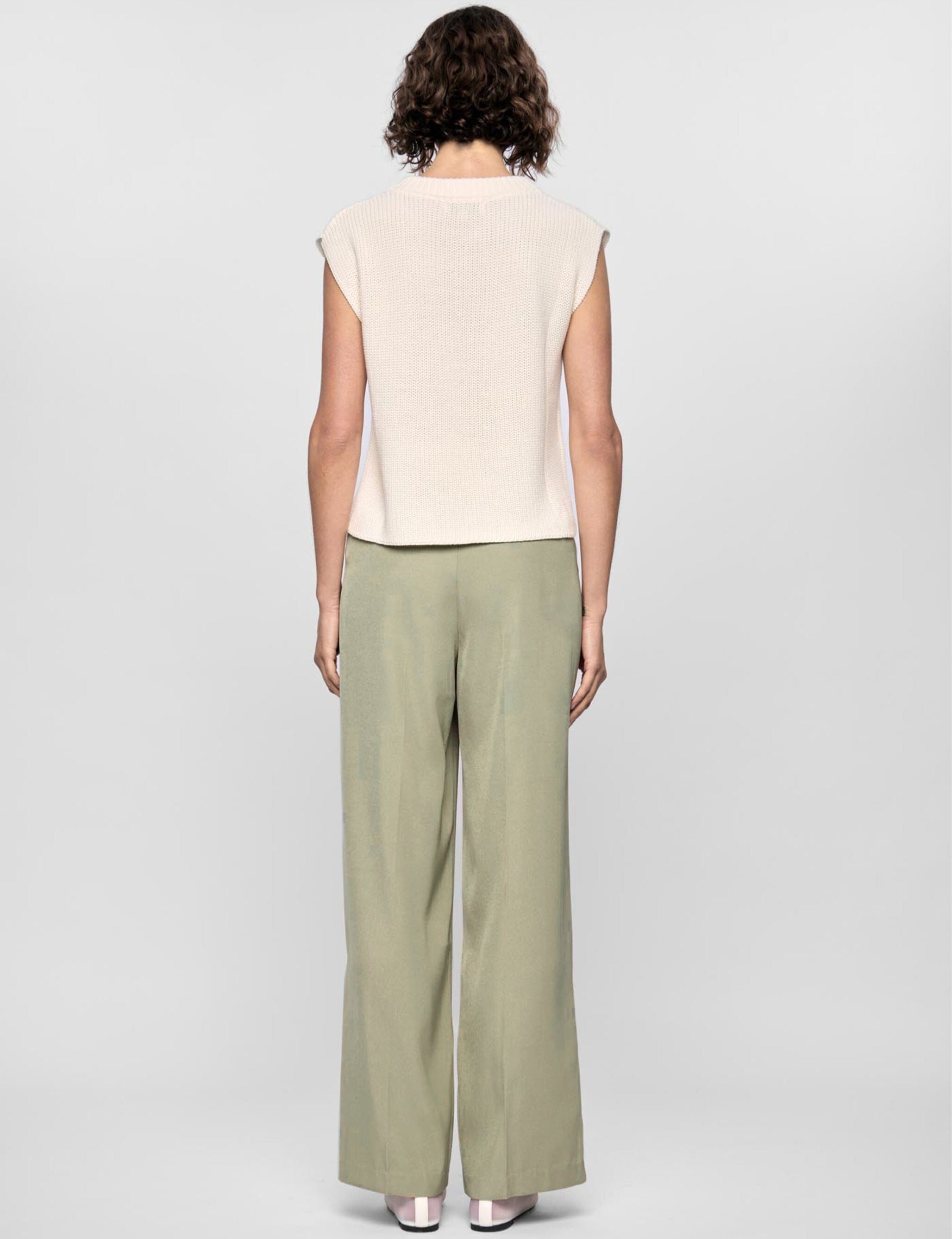 STAPLE THE LABEL - QUINCEY KNIT TANK - OFF WHITE Womens STAPLE THE LABEL