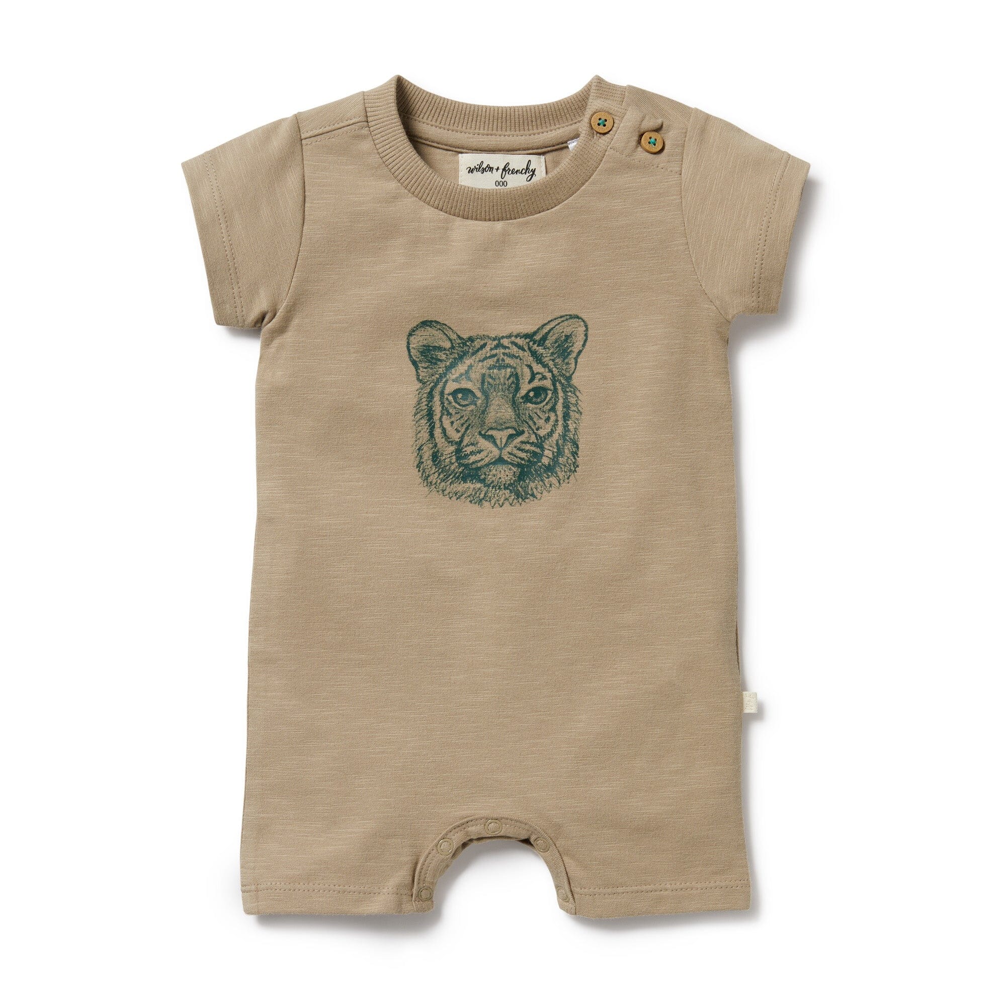 Wilson & Frenchy - Leo Lion Organic Boyleg Growsuit - Leo Lion Baby Wilson & Frenchy