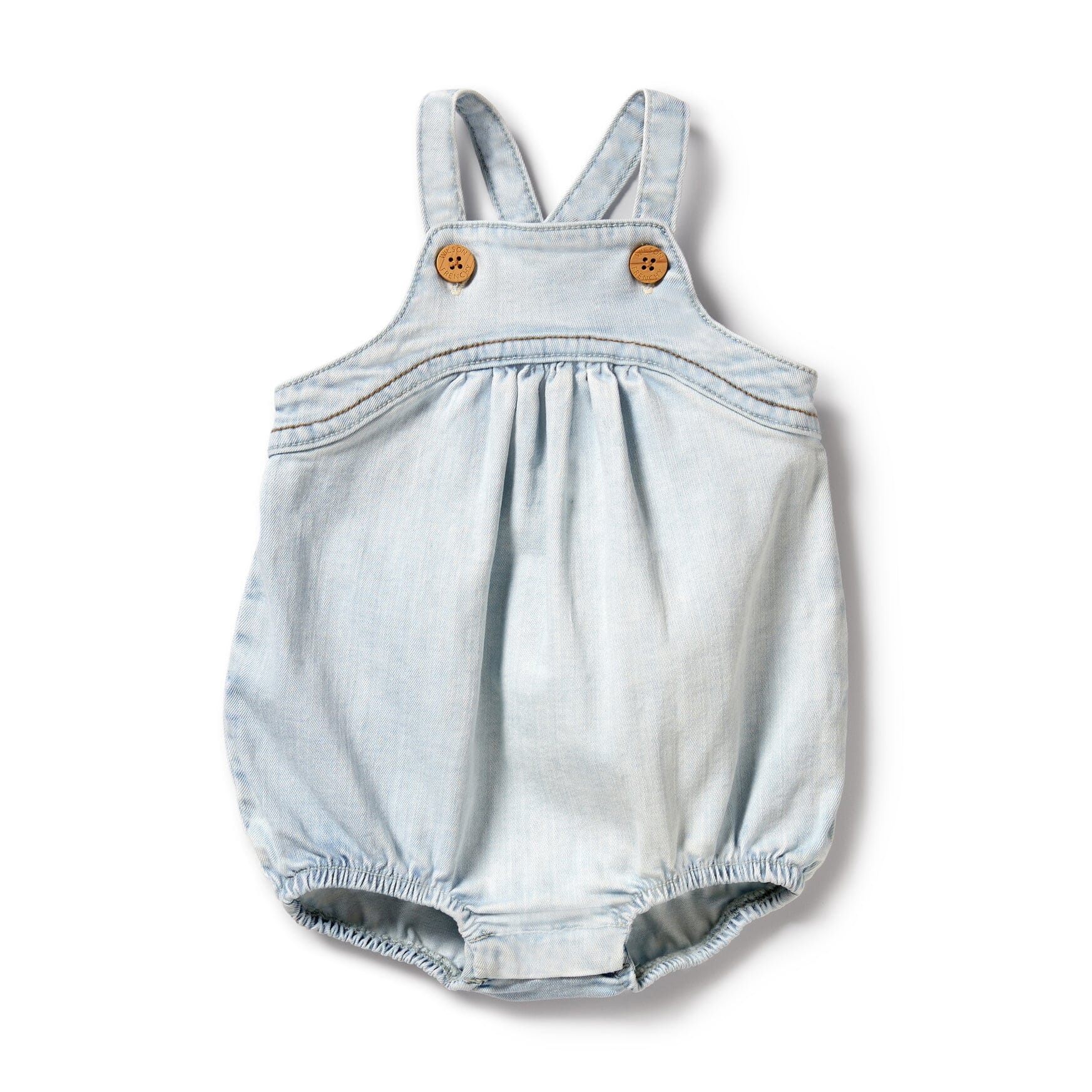 Wilson & Frenchy - Denim Bodysuit - Snow Wash ***DUE LATE OCT*** Baby Wilson & Frenchy