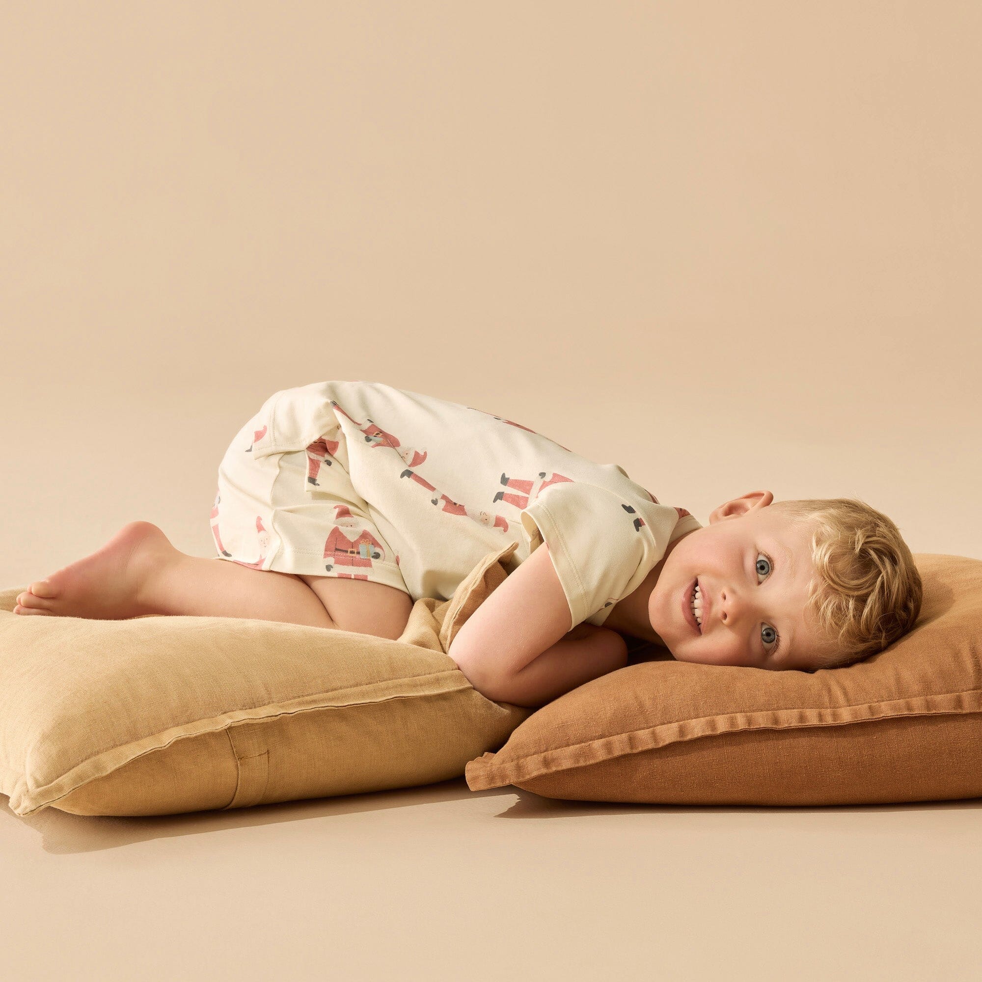 Wilson & Frenchy - Organic Short Sleeved Pyjamas - Ho Ho Ho Girls Wilson & Frenchy