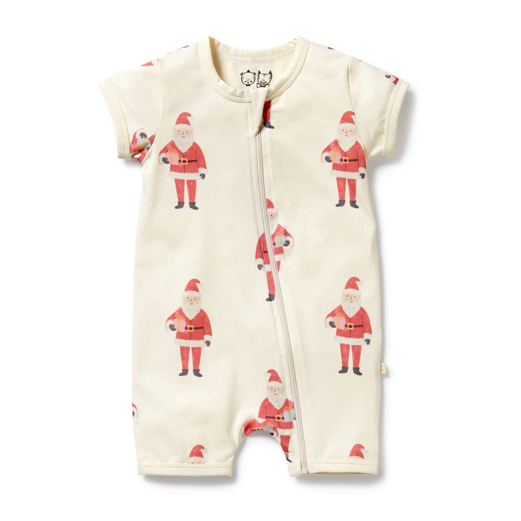Wilson & Frenchy - Organic Boyleg Zipsuit - Ho Ho Ho Baby Wilson & Frenchy