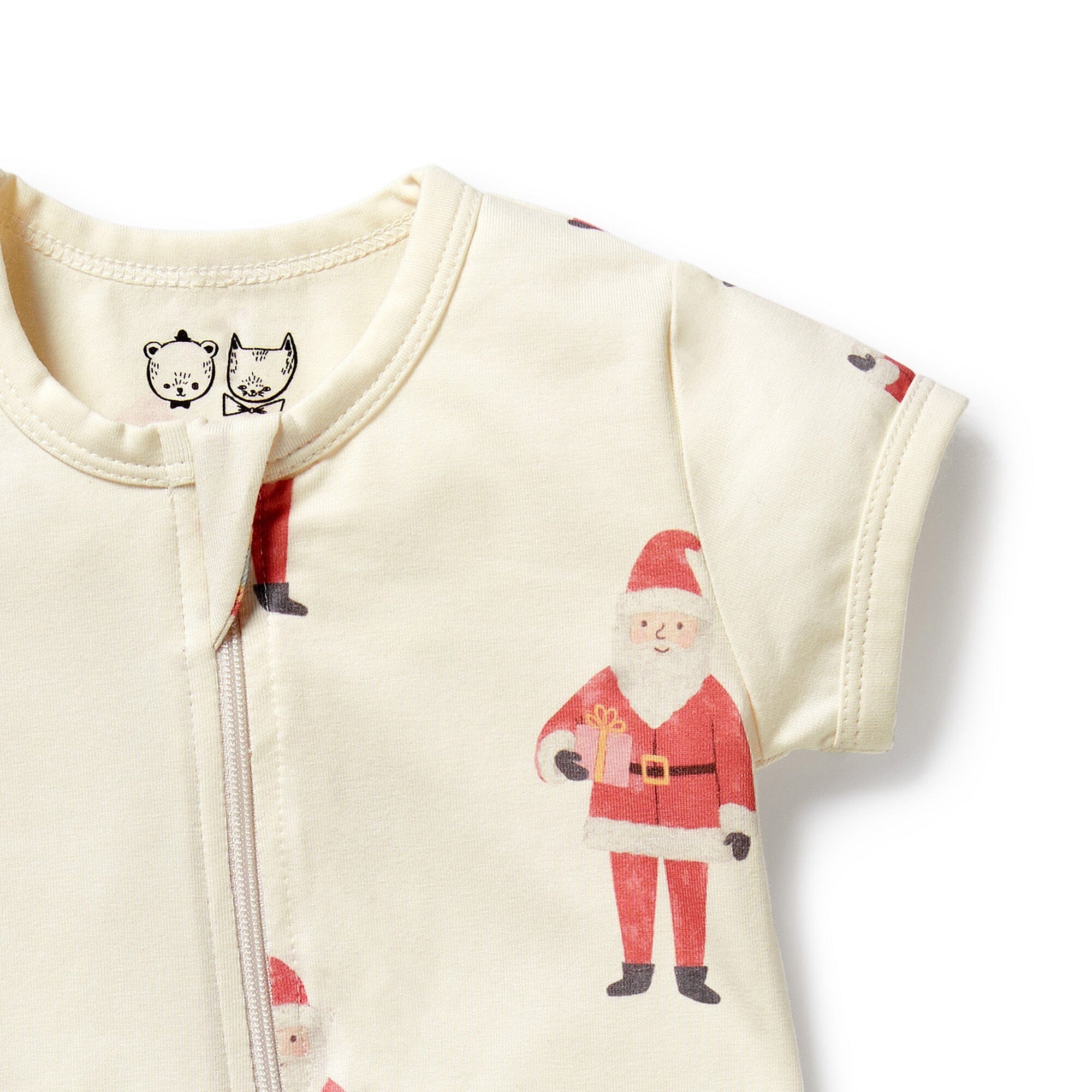 Wilson & Frenchy - Organic Boyleg Zipsuit - Ho Ho Ho Baby Wilson & Frenchy