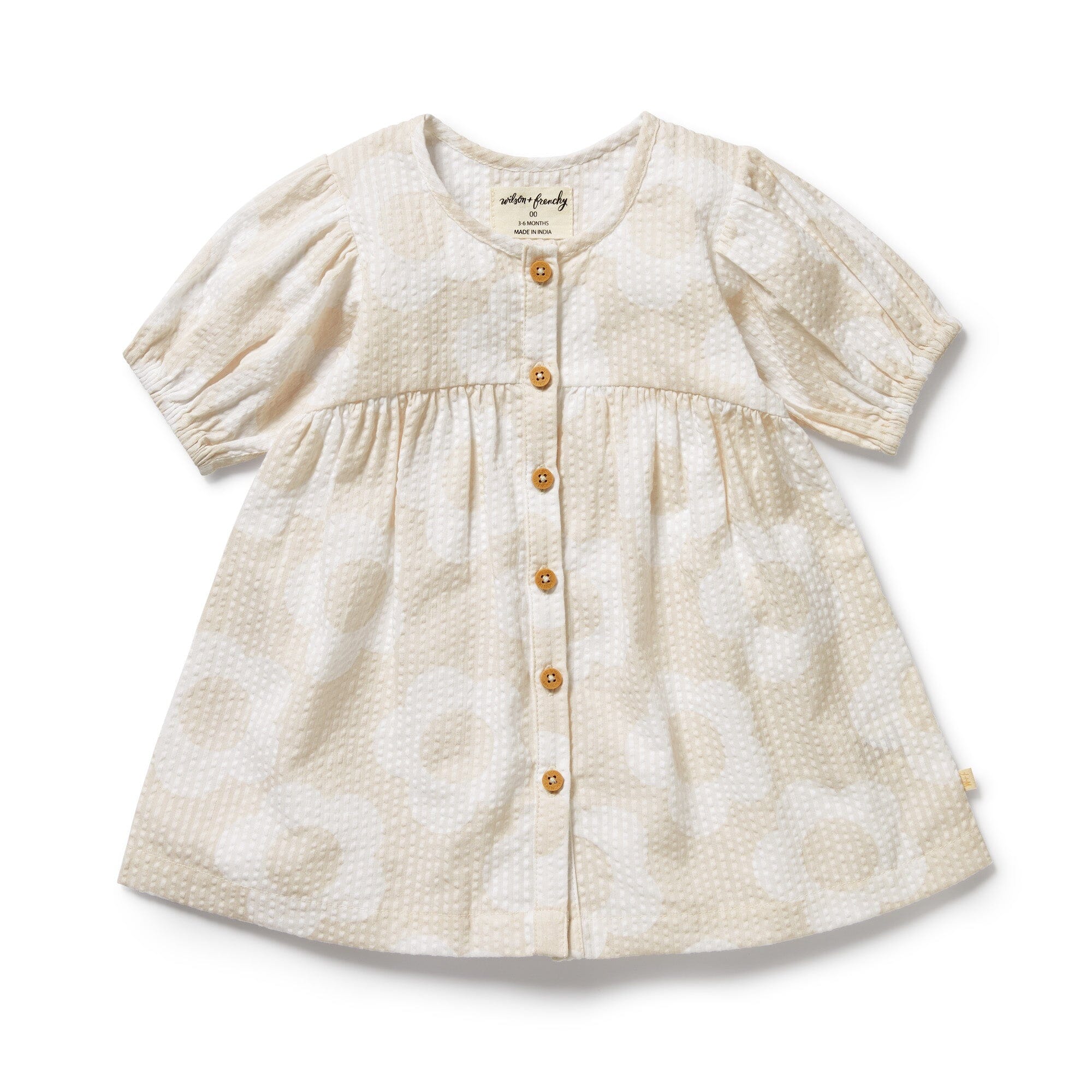 Wilson & Frenchy - Organic Button Dress - Daisy Bloom Baby Wilson & Frenchy