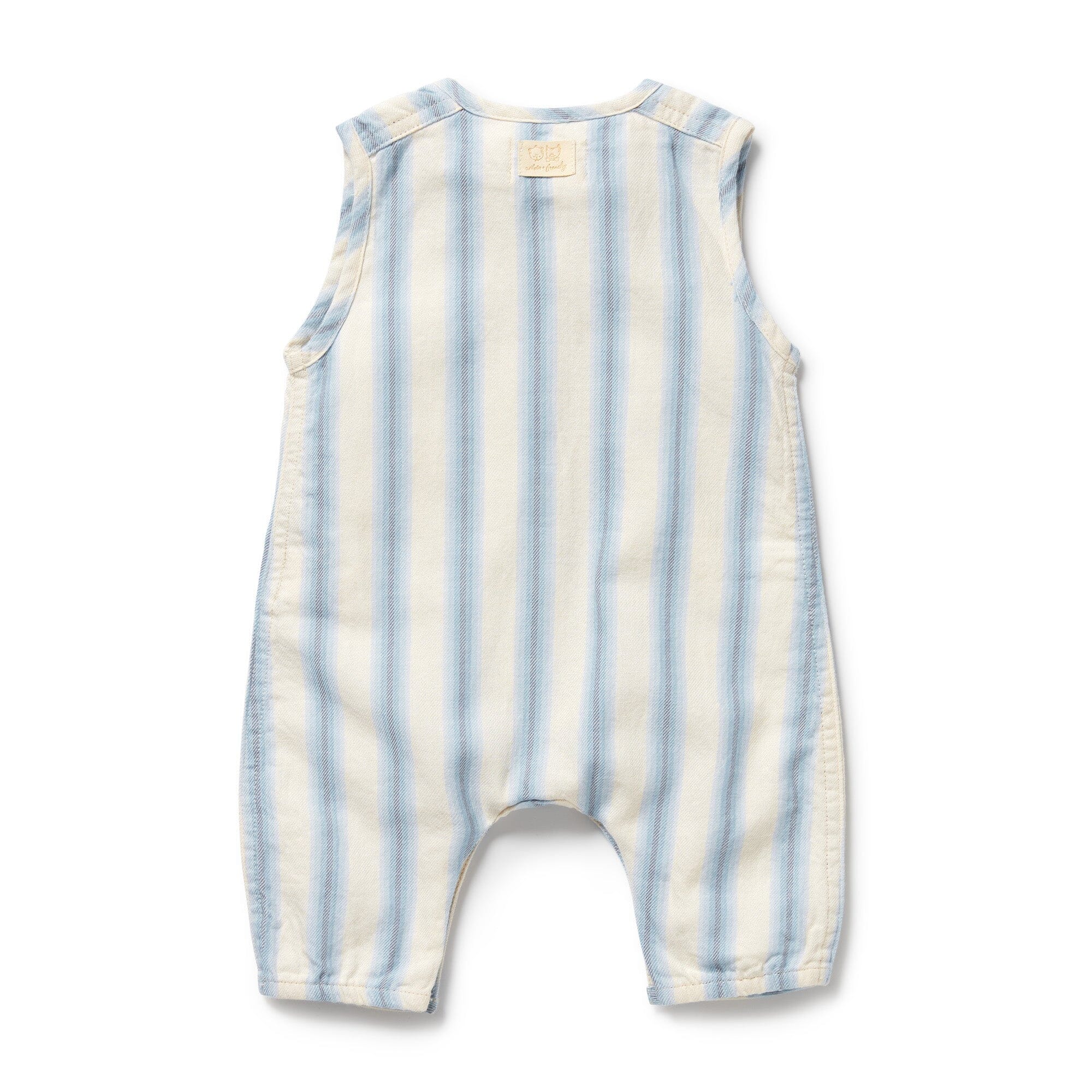 Wilson & Frenchy - Organic Growsuit - Deep Blue Stripe Baby Wilson & Frenchy