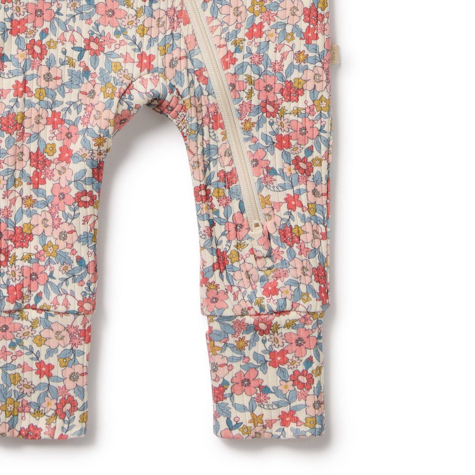 Wilson & Frenchy - Organic Zipsuit with Feet - Summer Bloom Baby Wilson & Frenchy