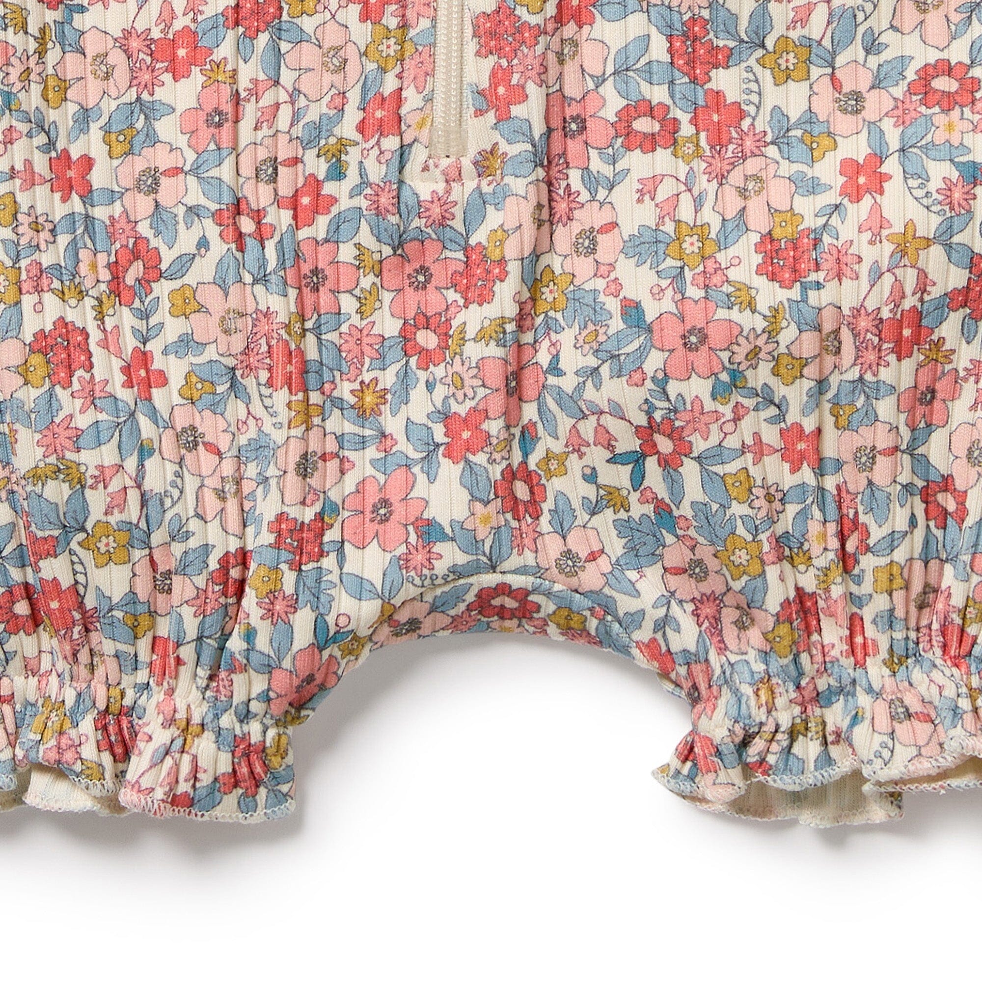Wilson & Frenchy - Organic Ruffle Zipsuit - Summer Bloom Baby Wilson & Frenchy
