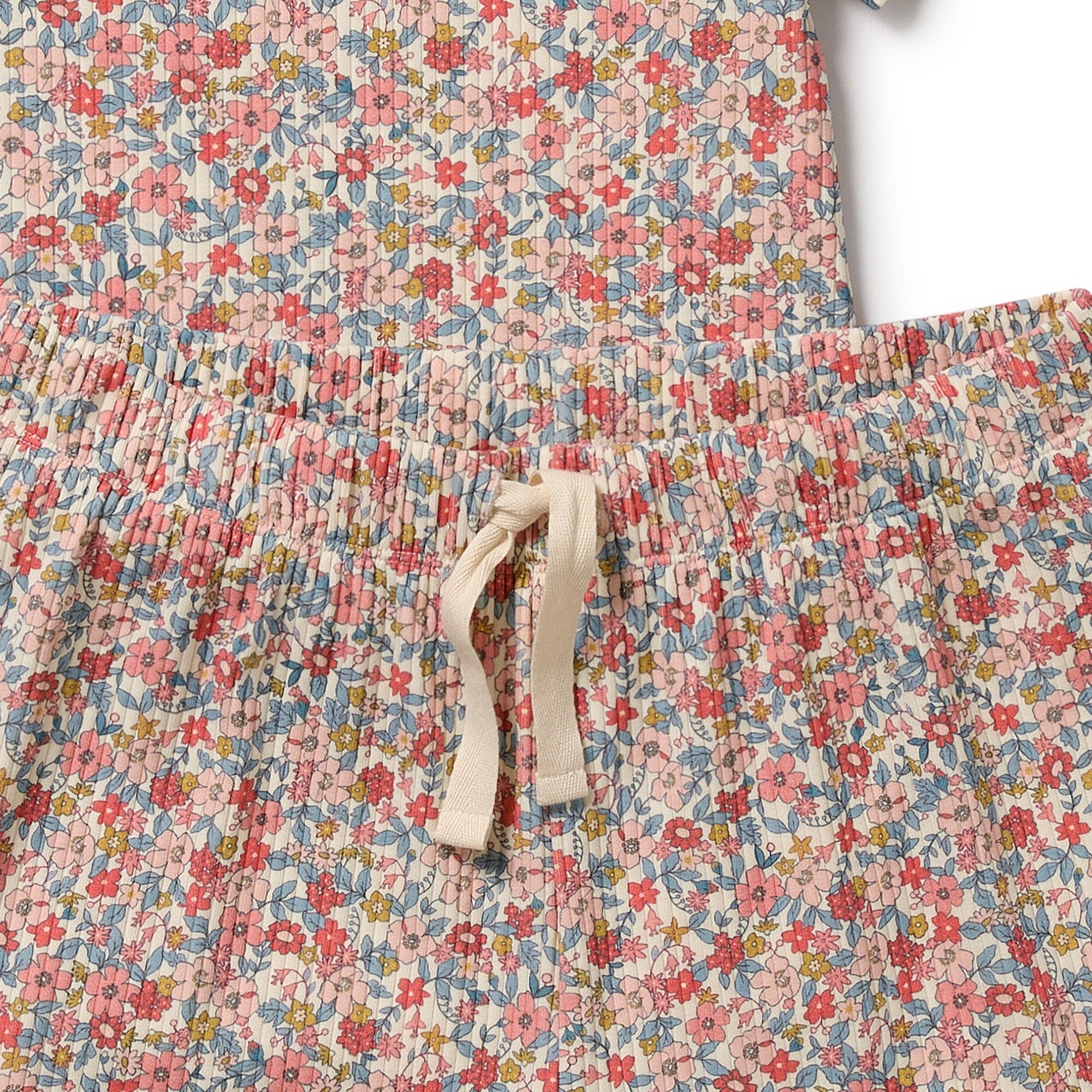 Wilson & Frenchy - Organic Women's Short Sleeved Pyjamas - Summer Bloom Womens Wilson & Frenchy